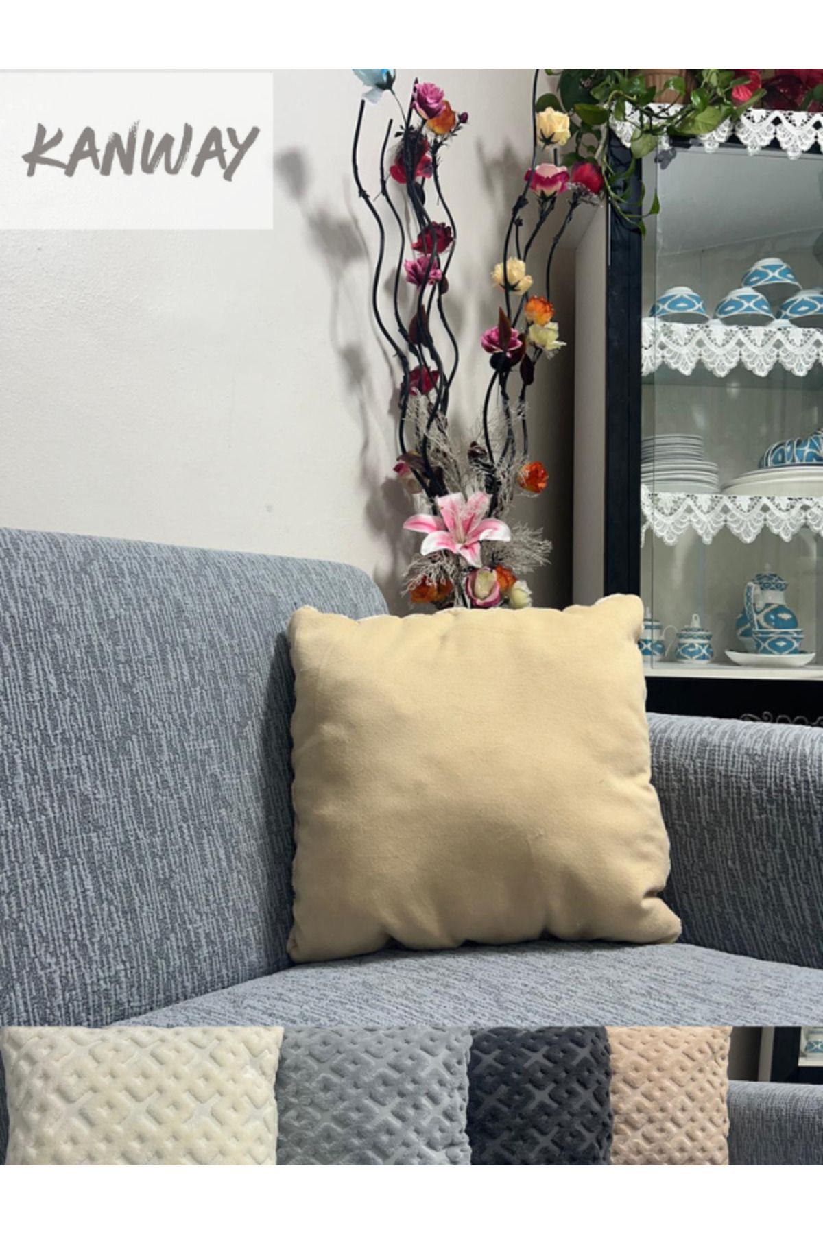 kanway-Față de pernă pentru scaun cu model boem Punch Punch Pernă decorativă nordică Design personalizat 2