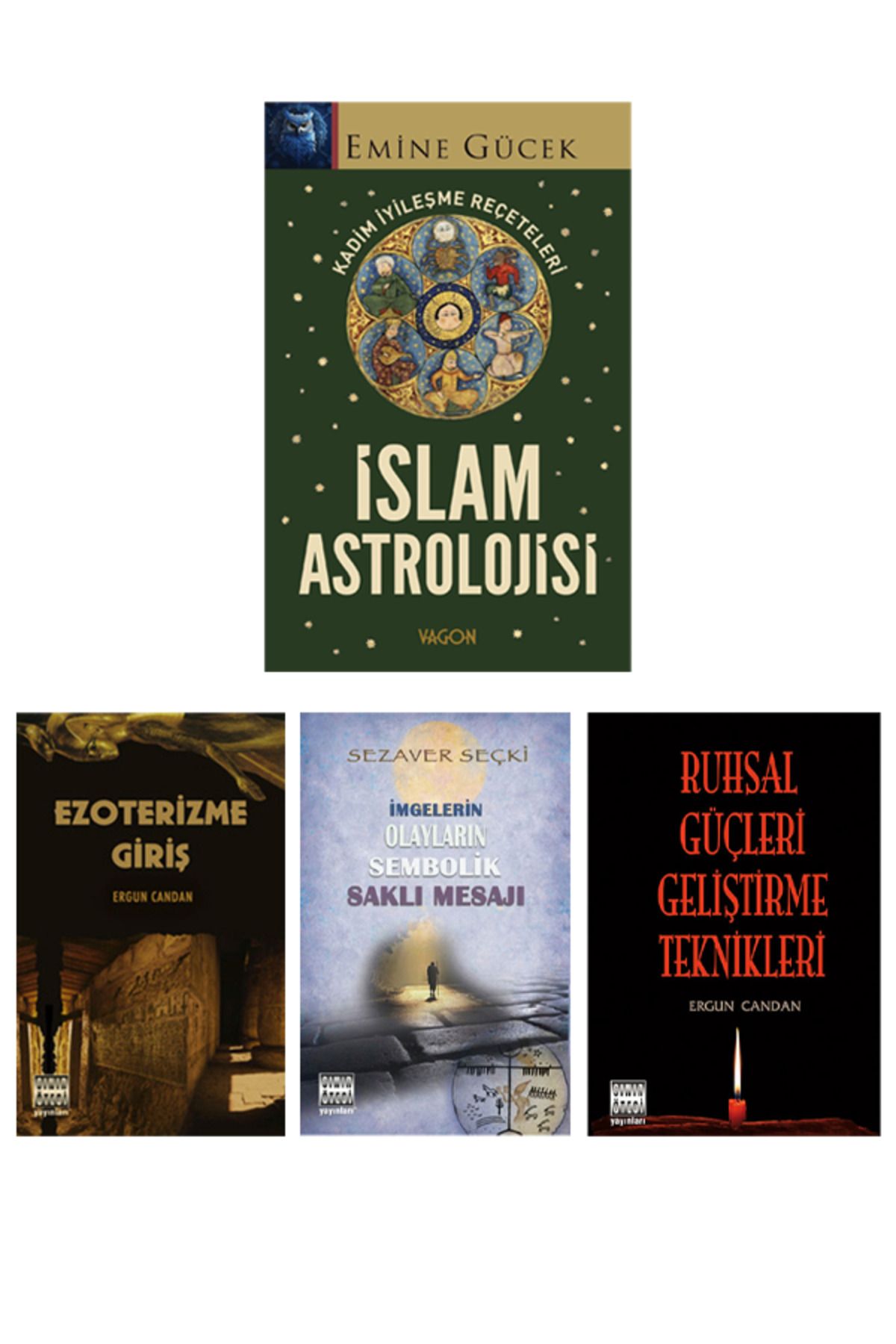 Vagon Kitap İslam Astrolojisi Emine Gücek - Ruhsal Ezoterizm Kitapları Ergun Candan ( 4 Kitap Set)