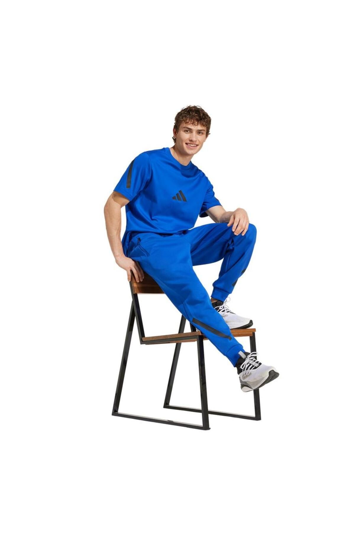adidas-Μπλε ανδρικό μπλουζάκι M Z.n.e. Μπλουζάκι Tee Jf6543 Μπλε Ανδρικό T-shirt M Z.n.e. Μπλουζάκι Jf6543 4