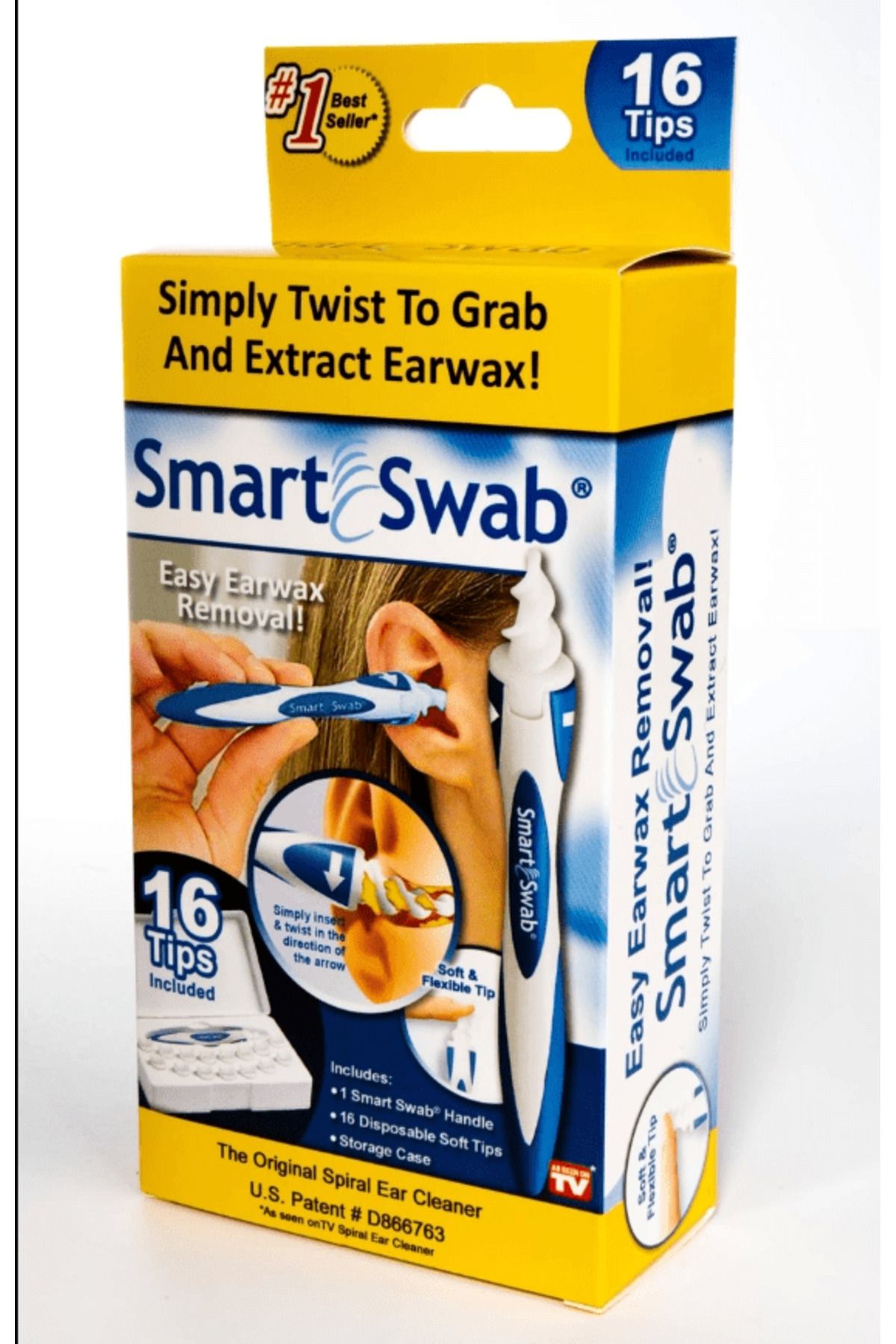 NEZADE STORE Smart Swab Pratik Kulak Temizleme Aparatı - Lisinya
