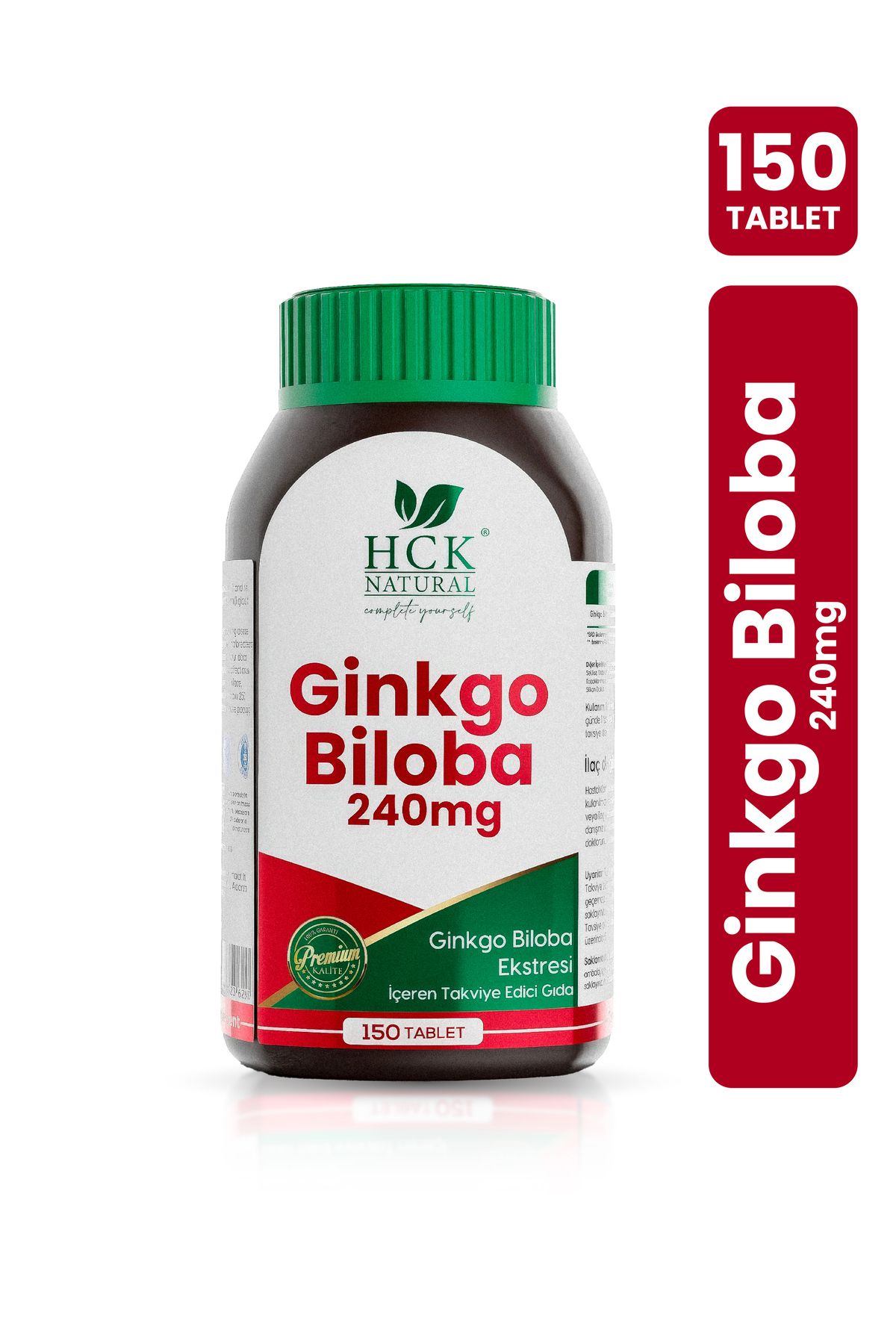 HCK NATURAL Ginkgo Biloba 240mg İçerek Takviye Edici Gıda