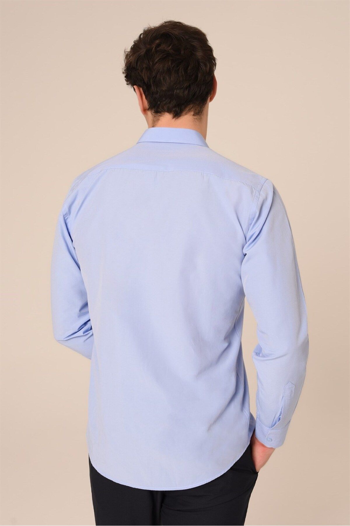 AGUSTİNİ-Blue Slim Fit Shirt |   Agustini 3