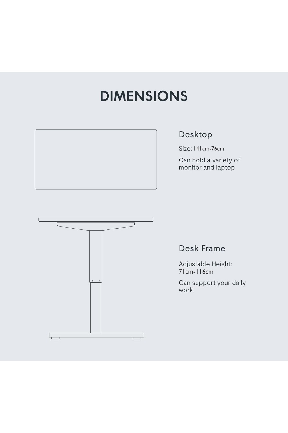 Mahmayi-FlexiSpot Electric Standing Desk Ergonomic 141x76 cm Workstation - Egger Marble 6