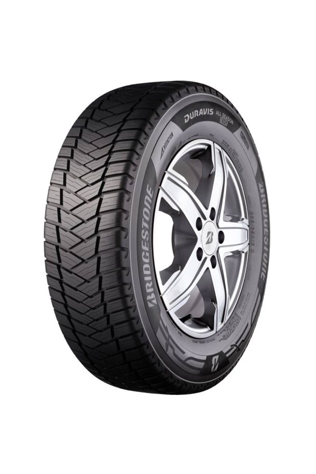 Bridgestone 225/75R16C 121/120R Duravis All Season Evo Hafif Ticari 4 Mevsim Lastiği (2024 Üretim)