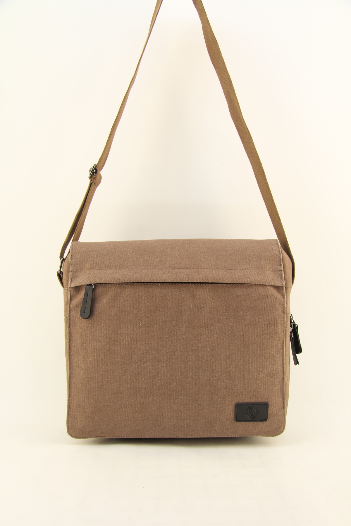 QUB CLUB-Canvas Tile Waterproof Gusseted Postman Business School Briefcase Street Bag 5