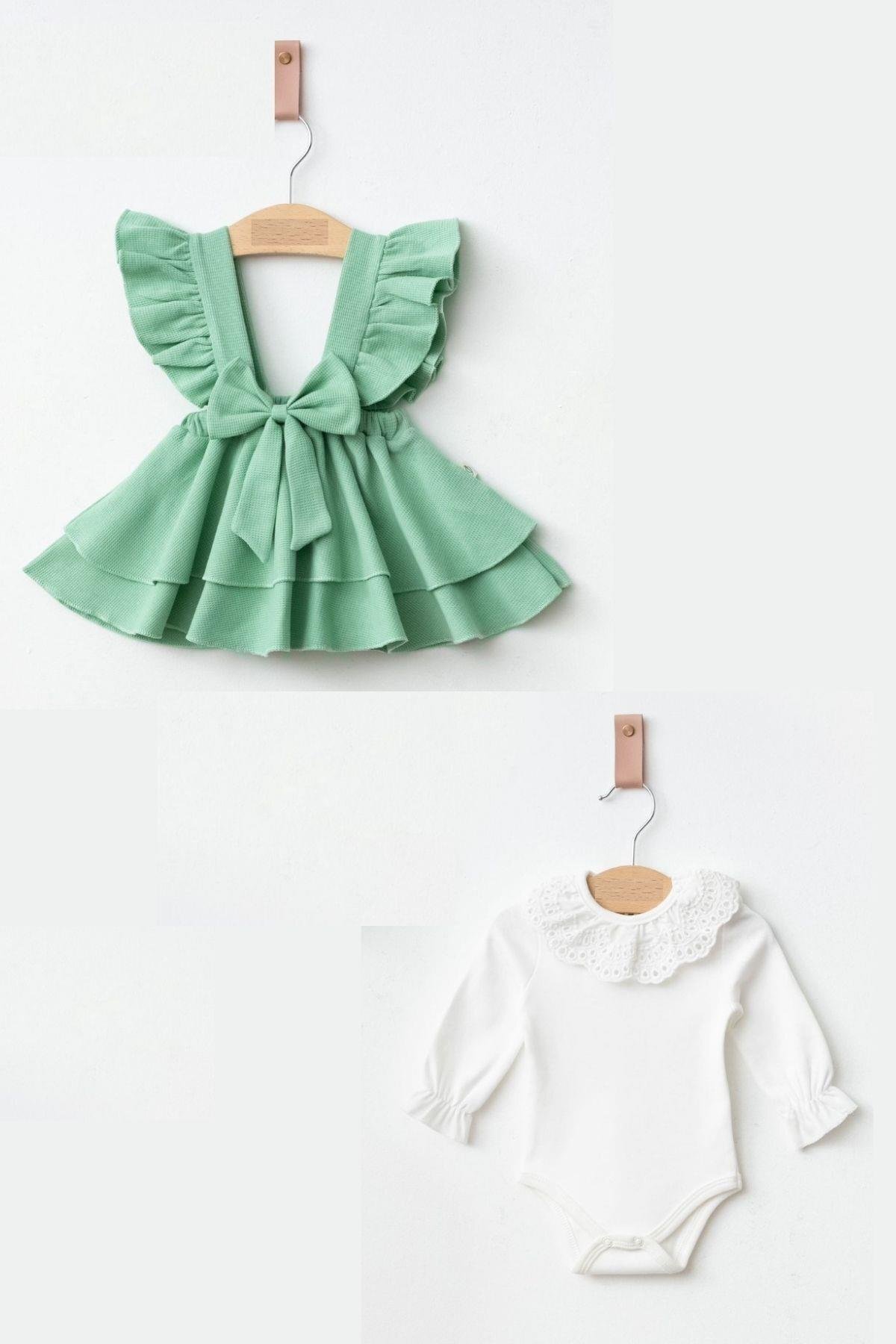 cantoy Kız Bebek Luana Waffle Jile Elbise fotoğrafı 2 (önizleme)