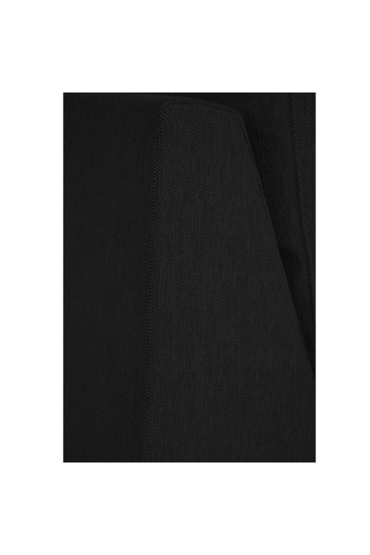 soufa dibaj-Right Corner Sofa with Left Armrest Upholstered in Linen - Black 6