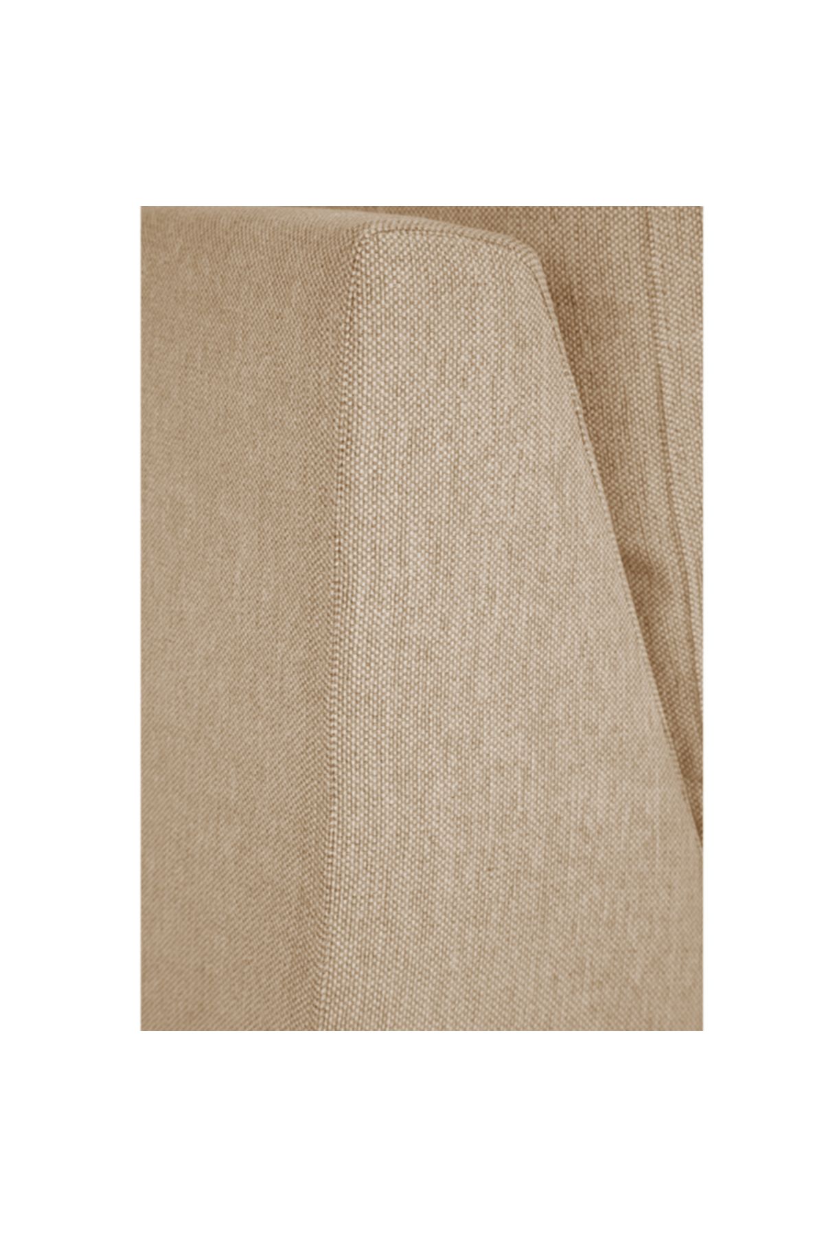 soufa dibaj-Right Corner Sofa with Left Armrest Upholstered in Linen - Beige 6