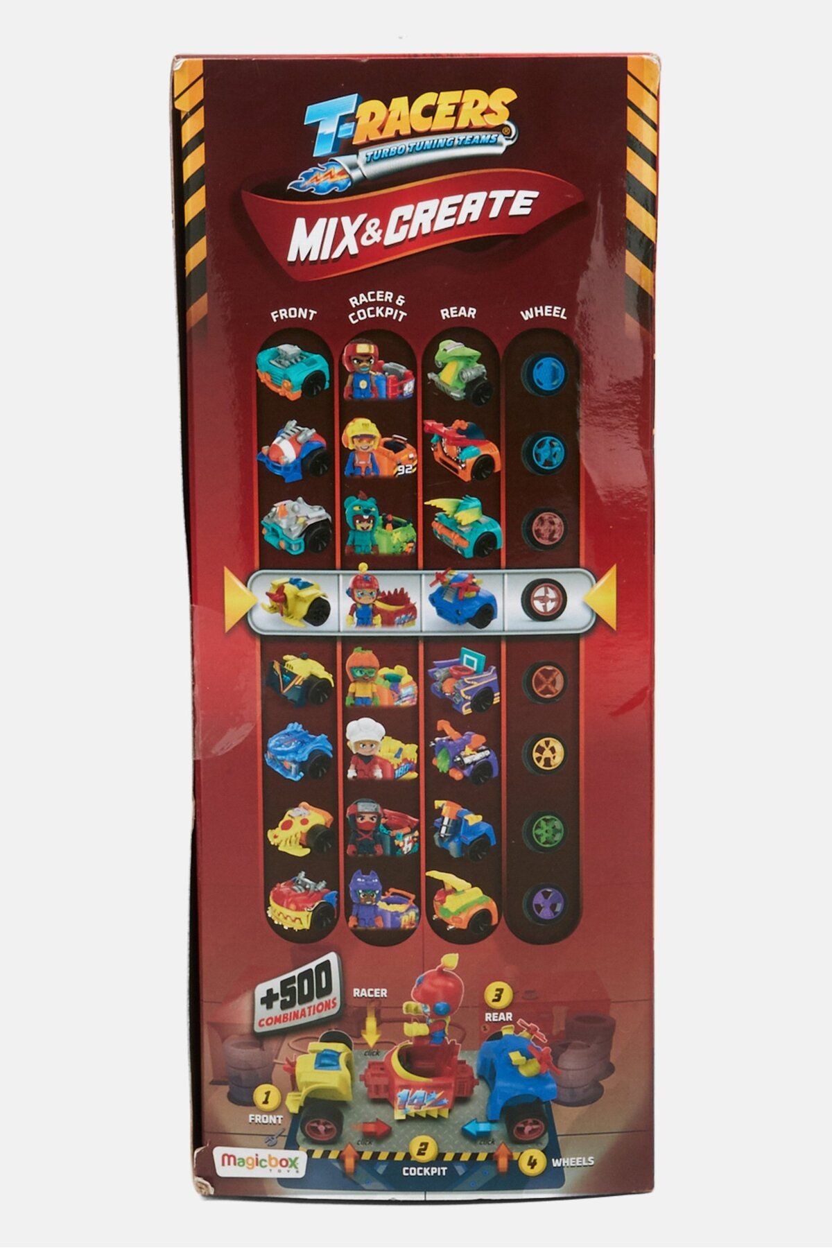 T-Racers-Turbo Tuning Teams Playset, Red Combo 4
