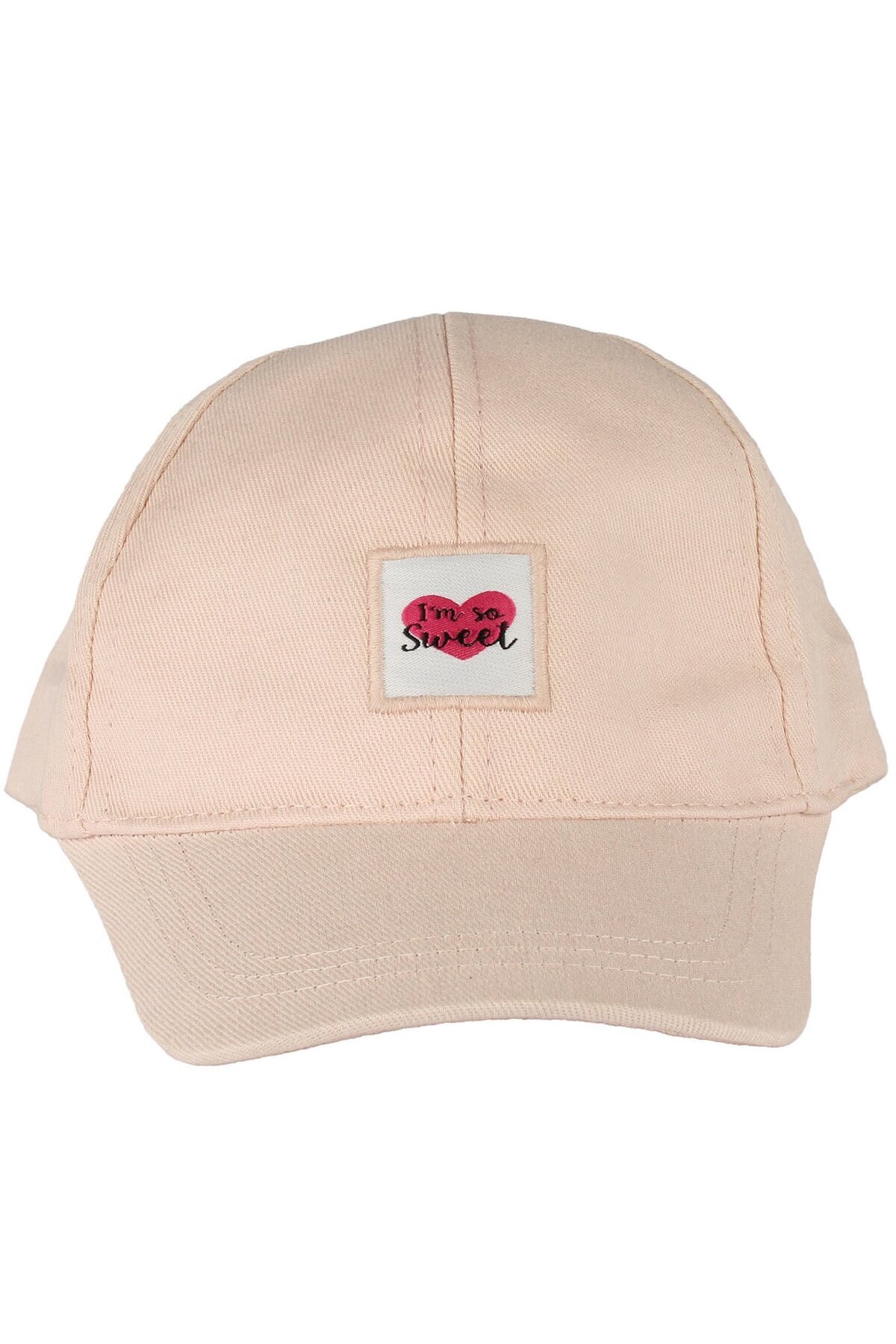bebegen-Girl's Powder Heart Embroidered Hat 1-3 Years 3
