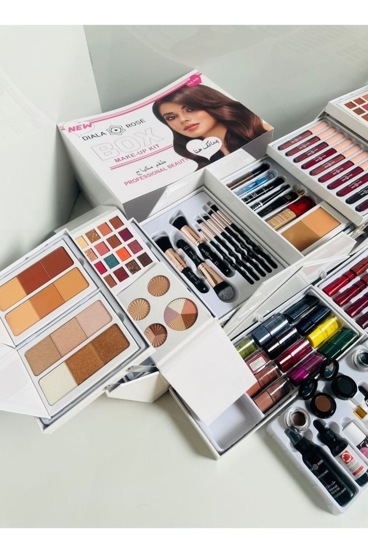 DIALA ROSE-Multi-color makeup box with 79 products, all cosmetics in one box 3