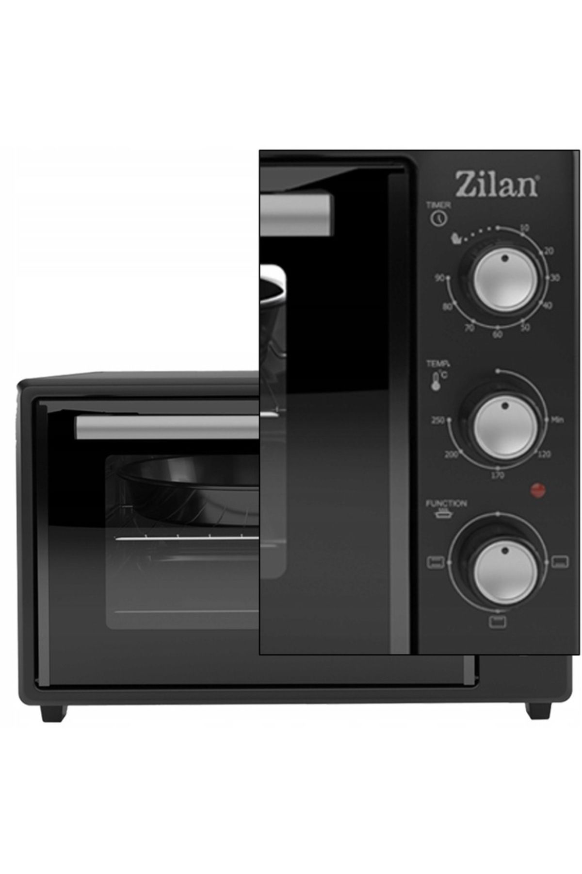 Zilan-Zilan ZLN8894 Electric Oven Black, 35 liter capacity, double glass, power 1800 W 9