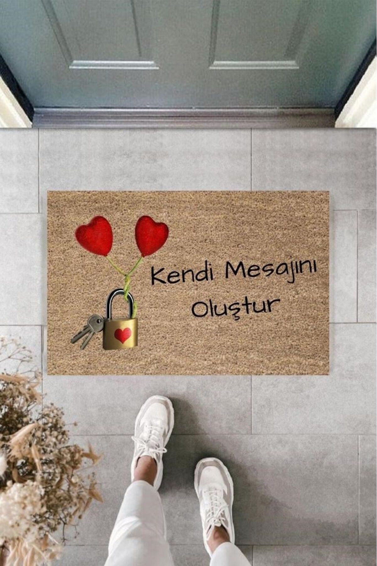 Tahtakale Toptancısı Dijital Baskı Kişiye Özel İç Kapı Dekorasyon Paspas PS11252