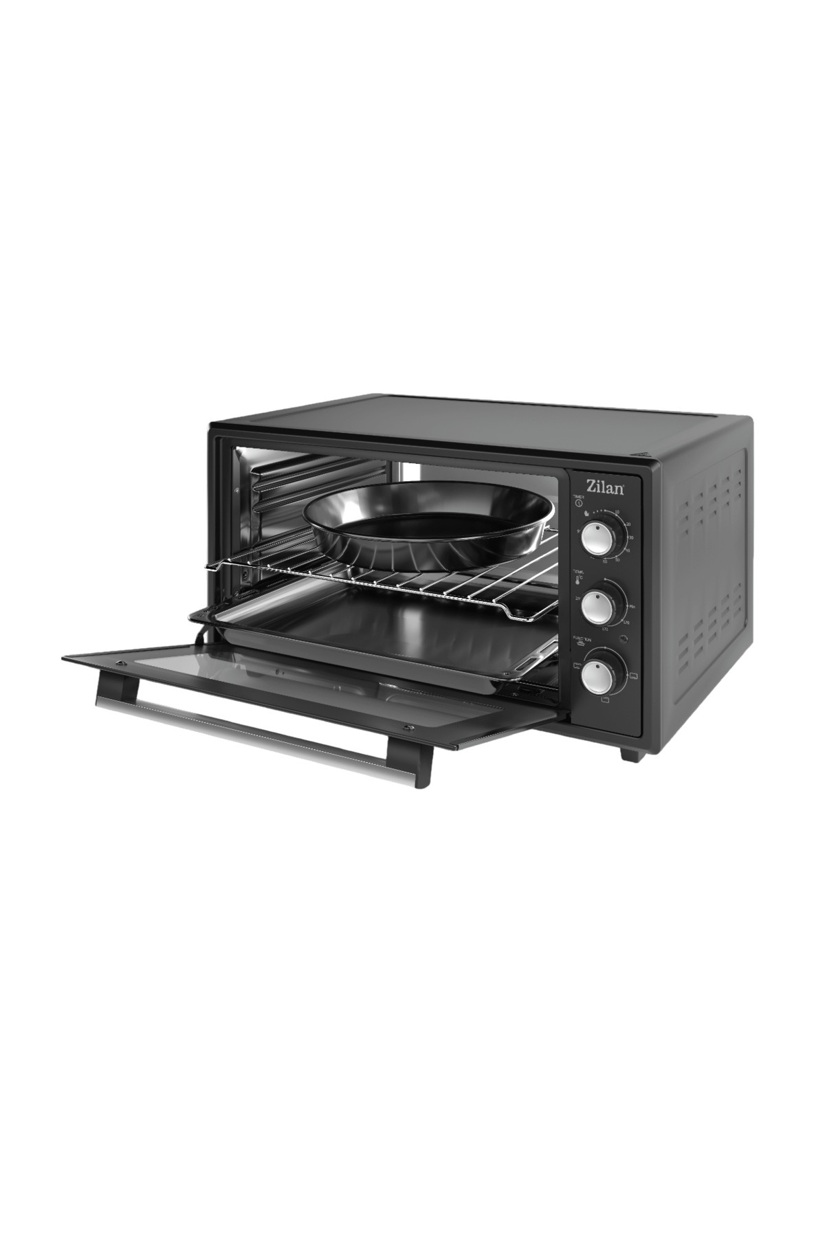 Zilan-Cuptor electric Zilan ZLN5649, 2000W, 45L, Timer, Termostat, 3 trepte putere, Negru 3