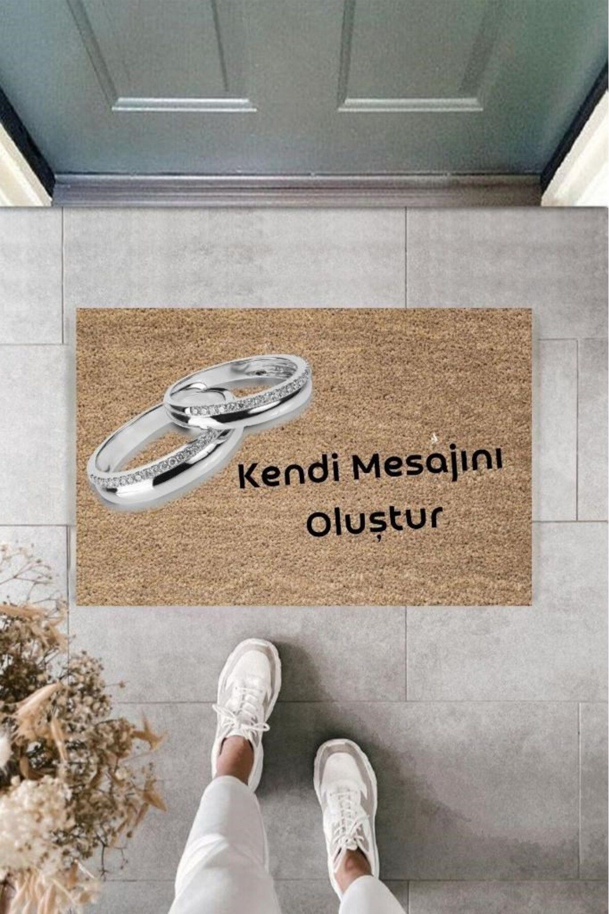 Tahtakale Toptancısı Dijital Baskı Kişiye Özel İç Kapı Dekorasyon Paspas PS11249