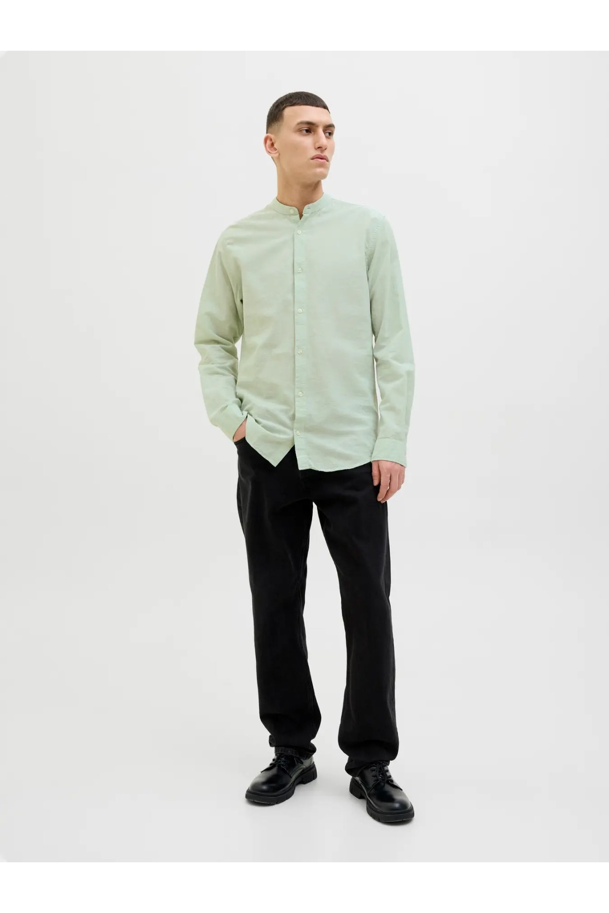 پیراهن مردانه راسته آستین بلند | جک اند جونز Jack & Jones 12268966 - تصویر 7