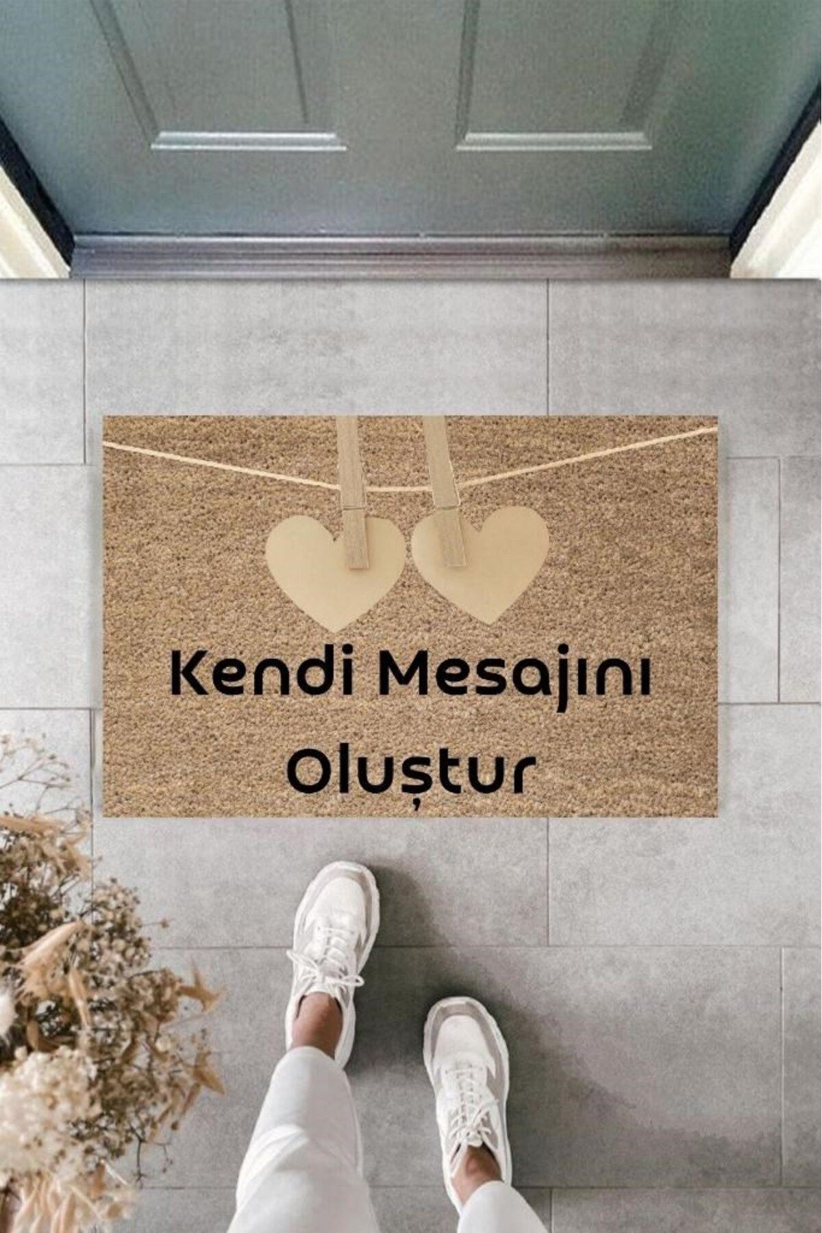 Tahtakale Toptancısı Dijital Baskı Kişiye Özel İç Kapı Dekorasyon Paspas PS11243