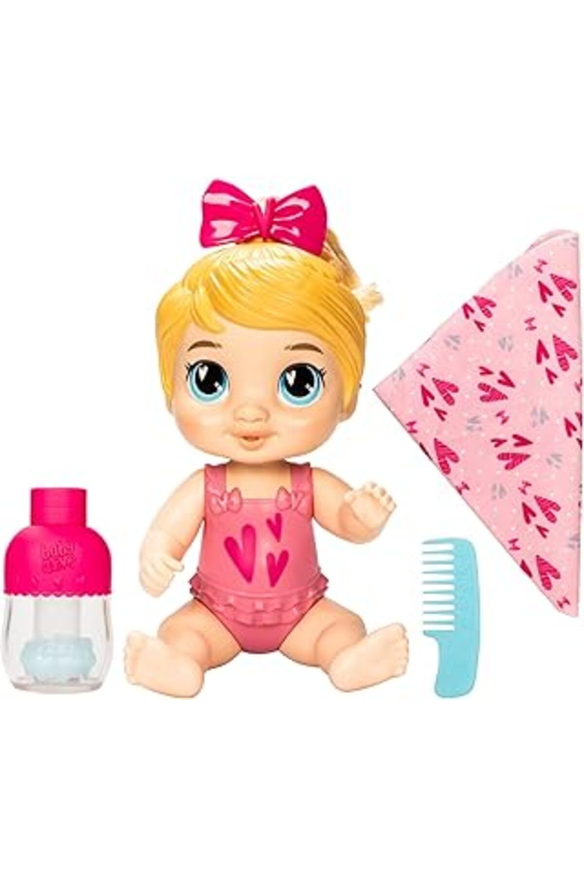 robotrend Baby Alive Şampuanla Ve Sarıl Harper Hugs Sarı Saçlı Oyuncak Bebek 28 Cm Suda Oynanabilir Oyuncak B