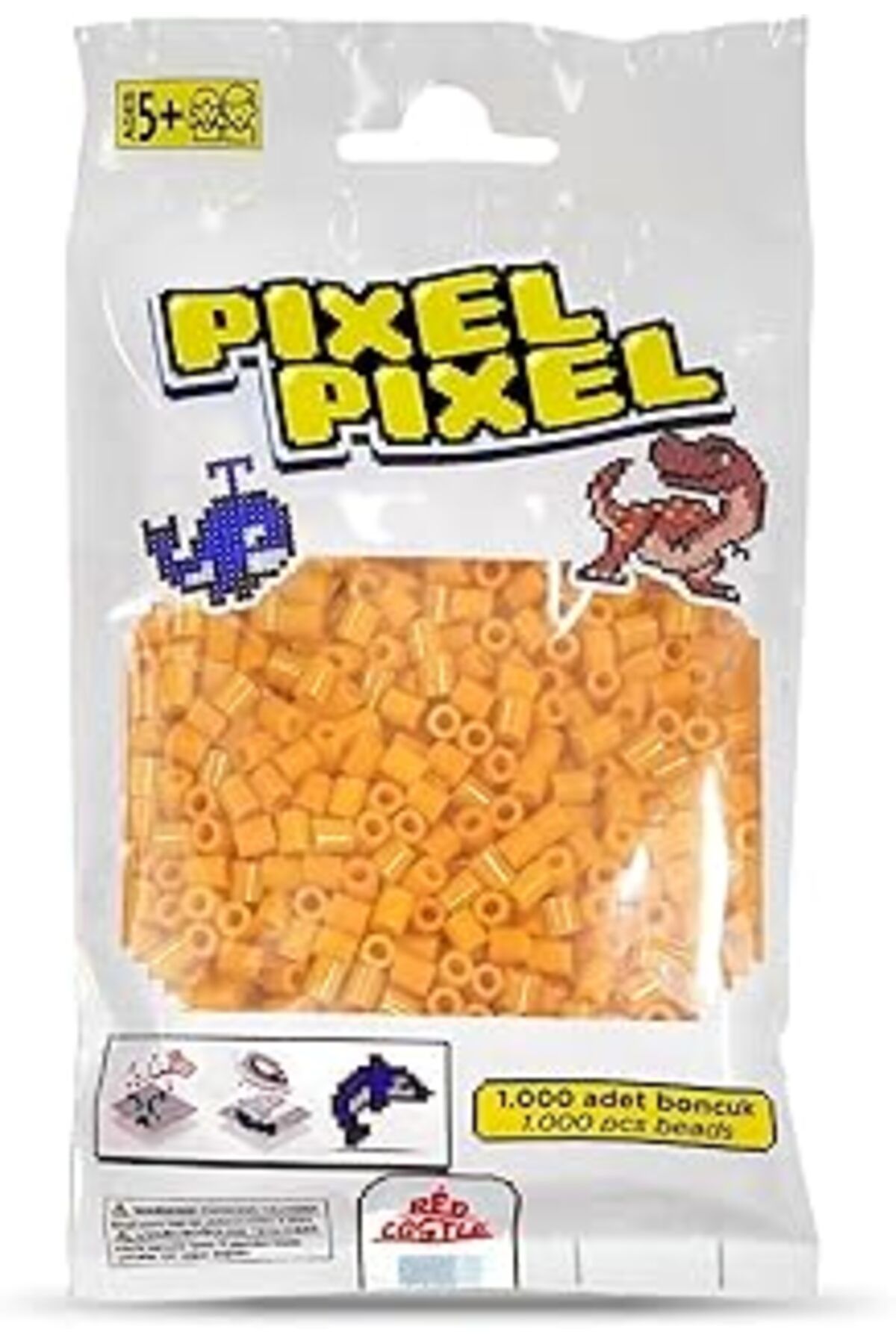 Mu Art Red Castle 1000'Lik Midi Boncuk (Kavun Içi Sarı)-Melon Yellow Actıvıty Beads (1000 Pcs)