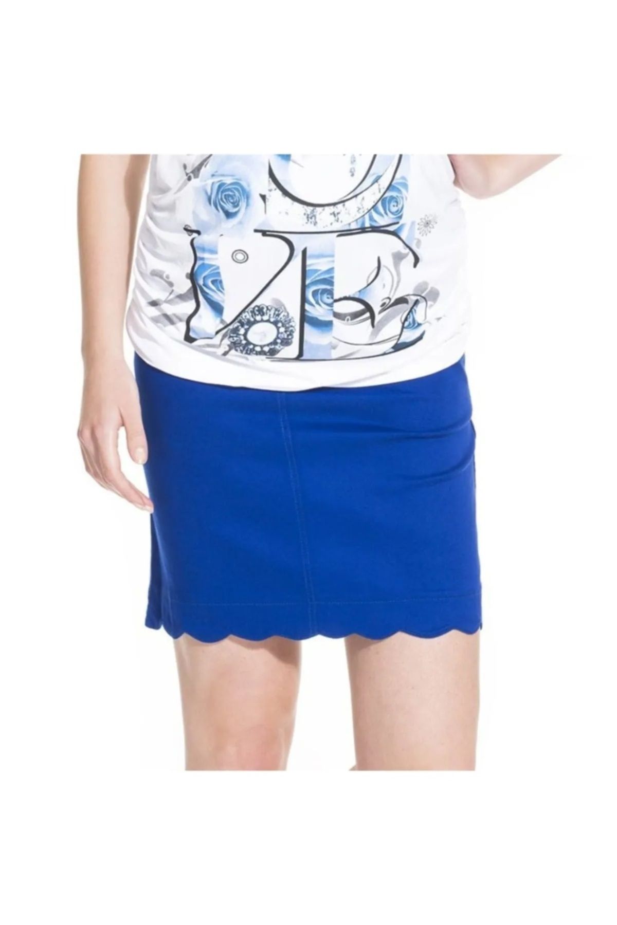 Desen Hamile Giyim-Canvas Maternity Skirt 2