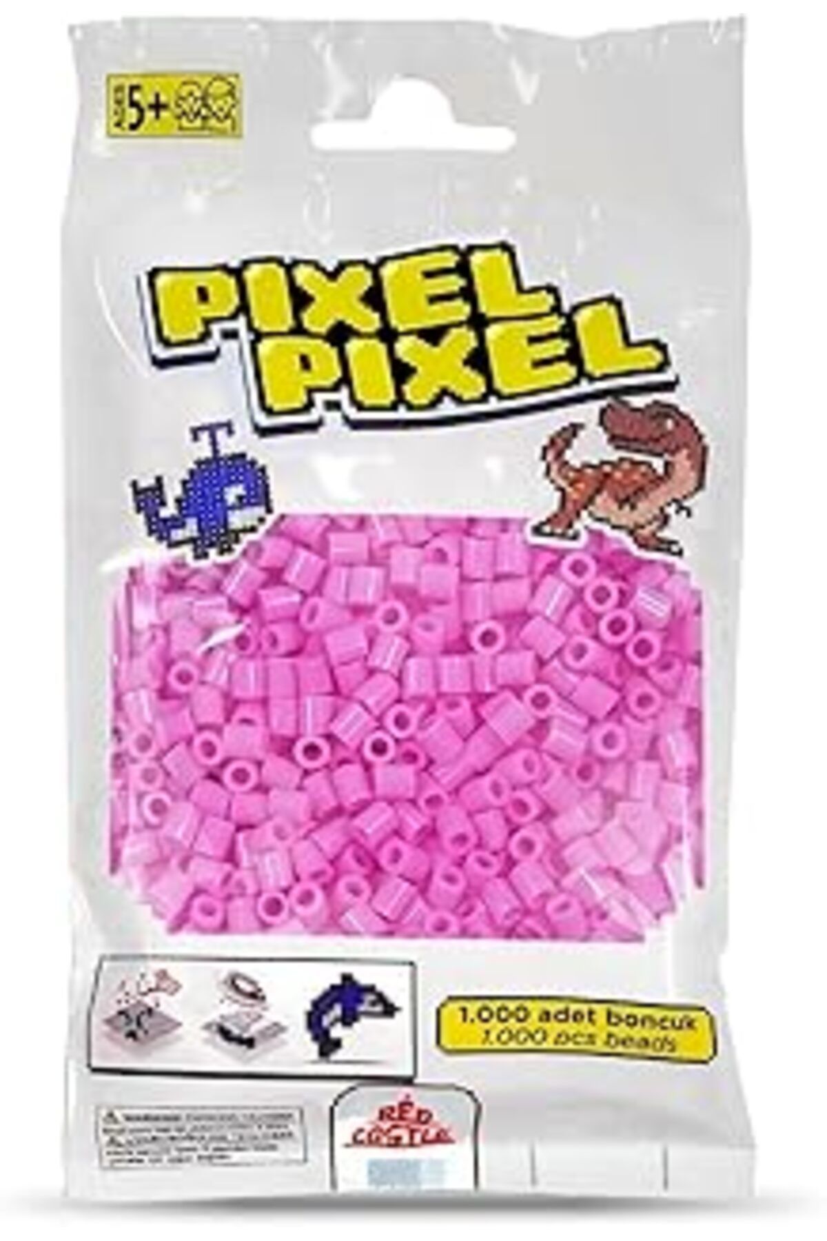 Mu Art Red Castle 1000'Lik Midi Boncuk Pembe-Pınk Actıvıty Beads (1000 Pcs)