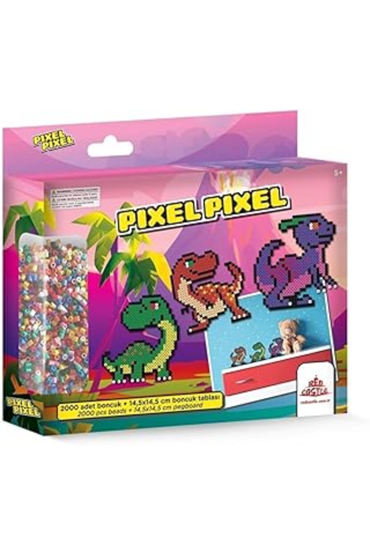 Hepta Collection Red Castle Boncuk Etkinlik Seti-Dinozorlar Bbu29-02
