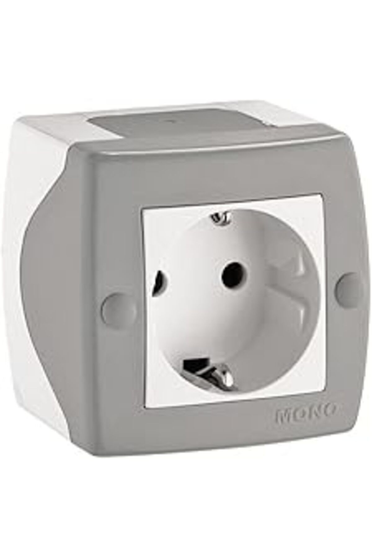 MONO-Htsp Octans Grounded Socket (Grey+White) Surface Mounted Shmd Al 1122015 1