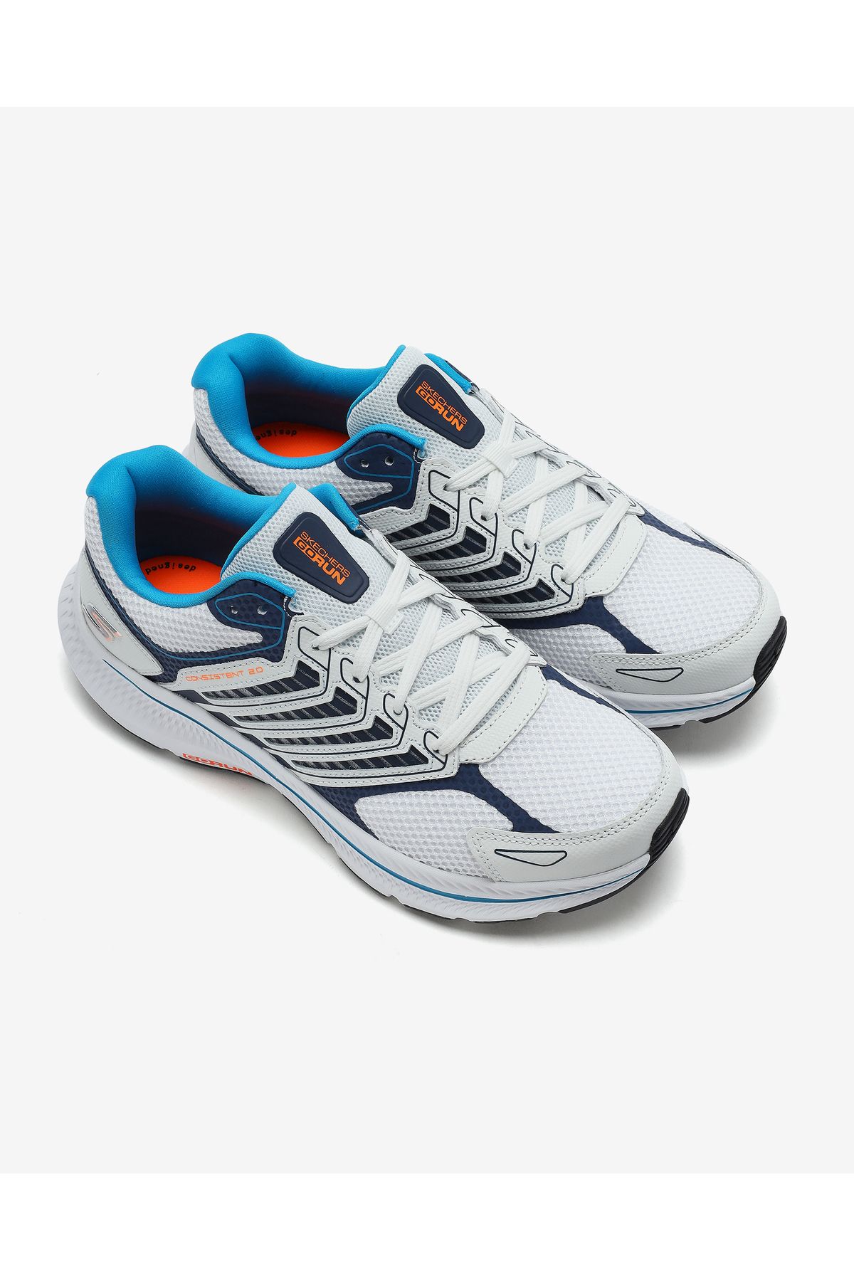 SKECHERS-Go Run Consistent 2.0 - Retro Upgrade Men's White Running Shoes 220867 Wmlt 6