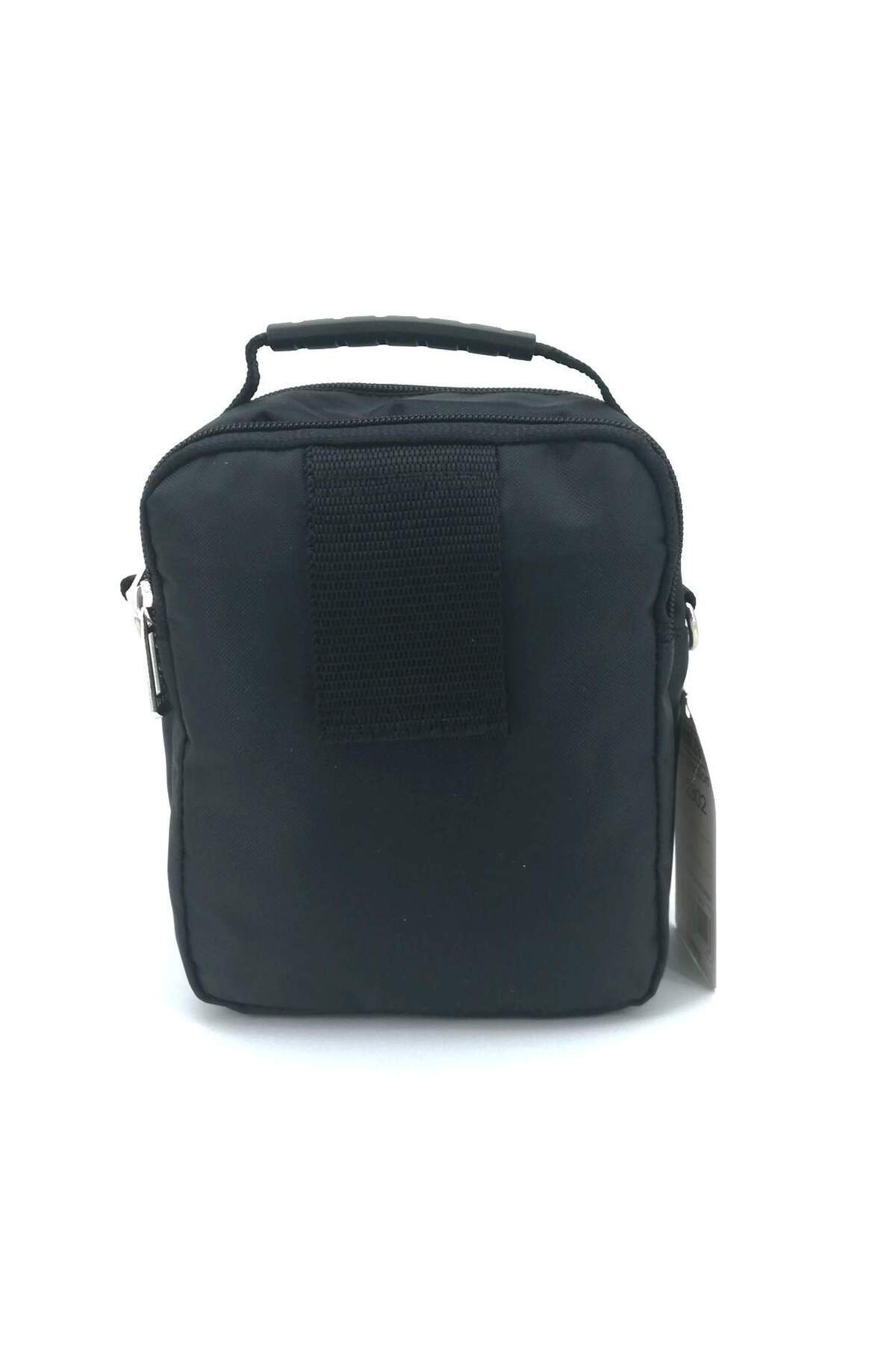 SEVENTEEN  Seven Teen 2302 Siyah Su Geçirmez Kumaş Çok Gözlü El Çantası - Görsel 4