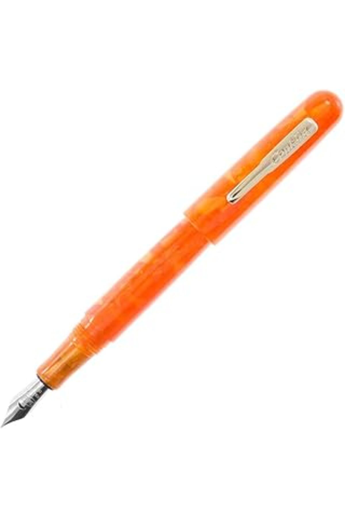 Mu Art Ahşap Conklin All American Sunburst Orange Dolma Kalem Omniflex Uç