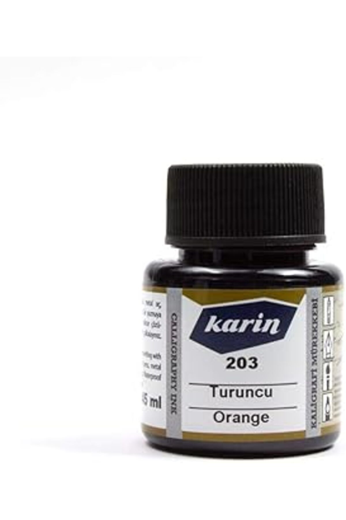 Mu Art Karin Kaligrafi Mürekkebi 45Ml Turuncu 203
