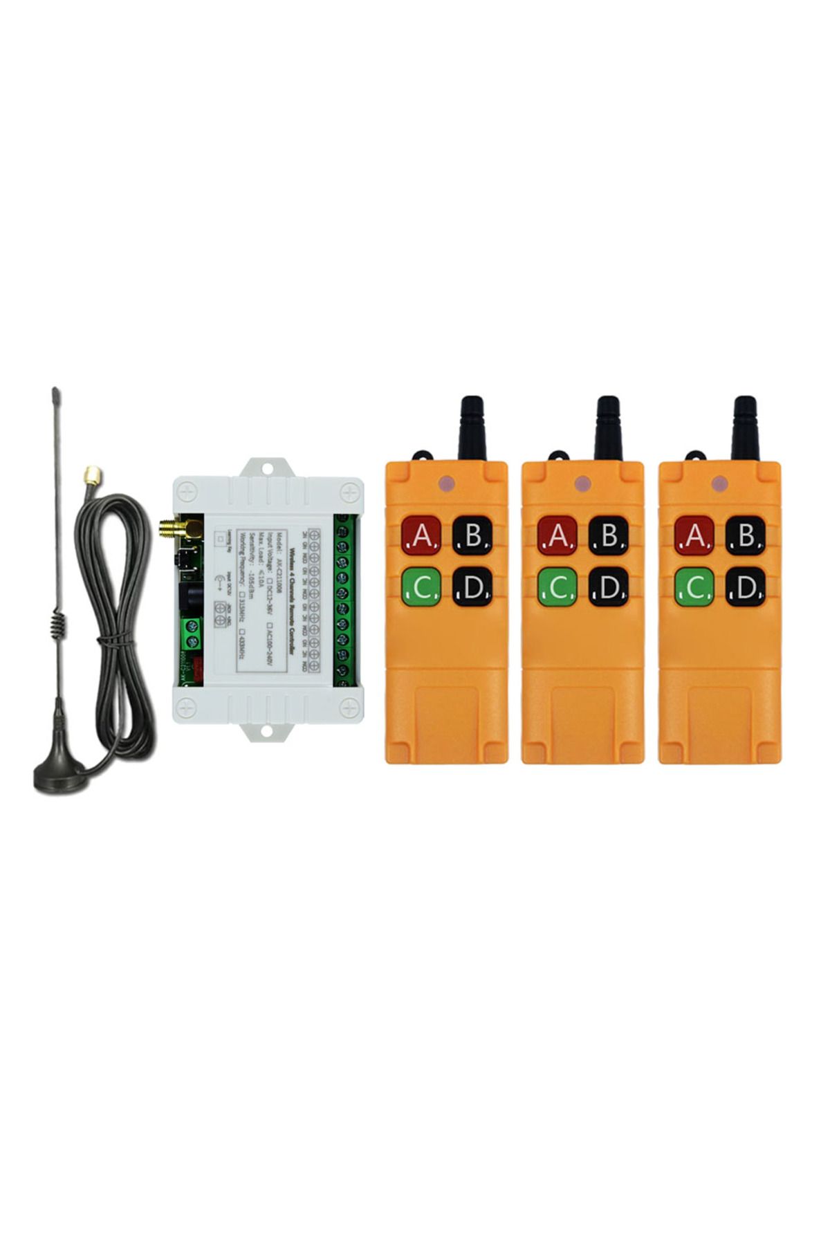 Choice-C211008 GK06TX-3 DC 12V 24V 36V 4CH RF Wireless Remote Control Switch Radio Receiver With 2000M Long 1