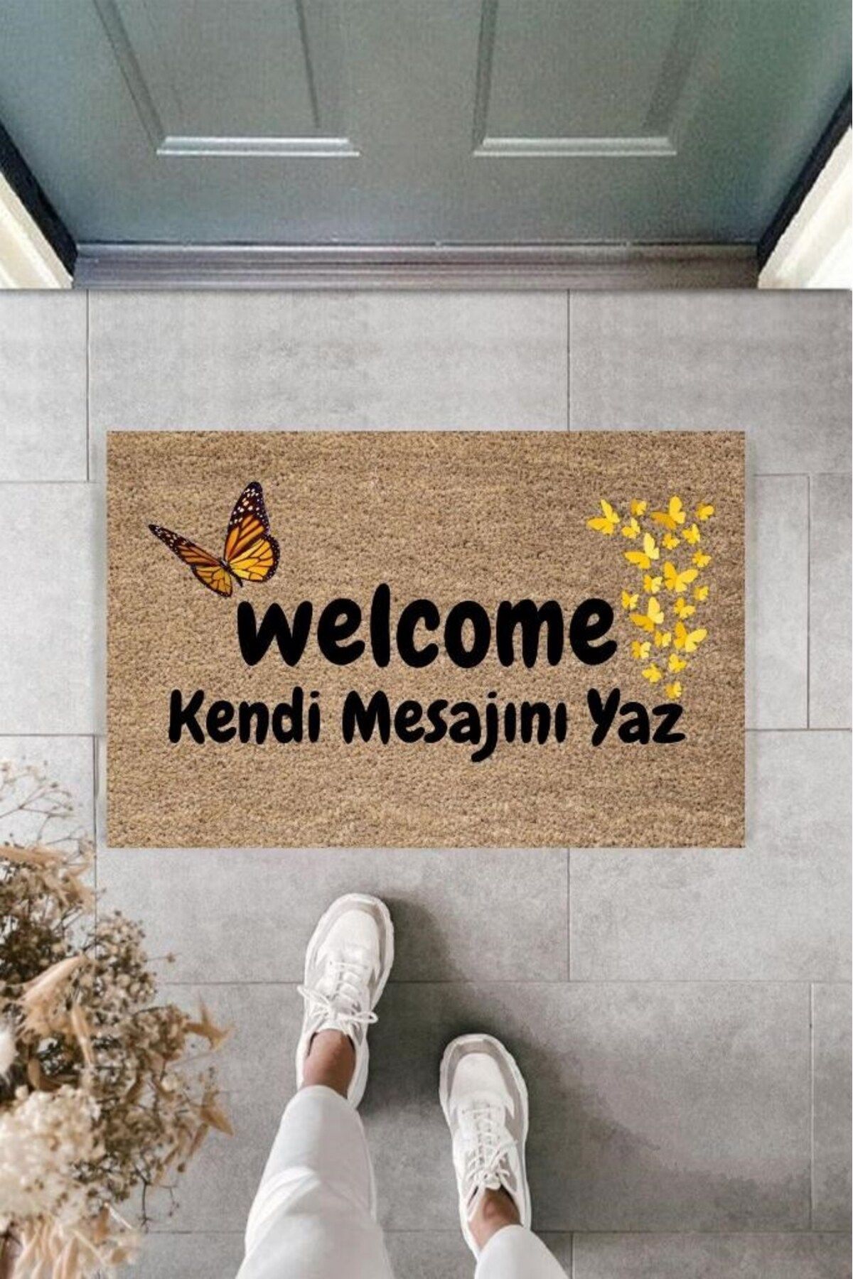 Tahtakale Toptancısı Dijital Baskı Kişiye Özel İç Kapı Dekorasyon Paspas PS11316