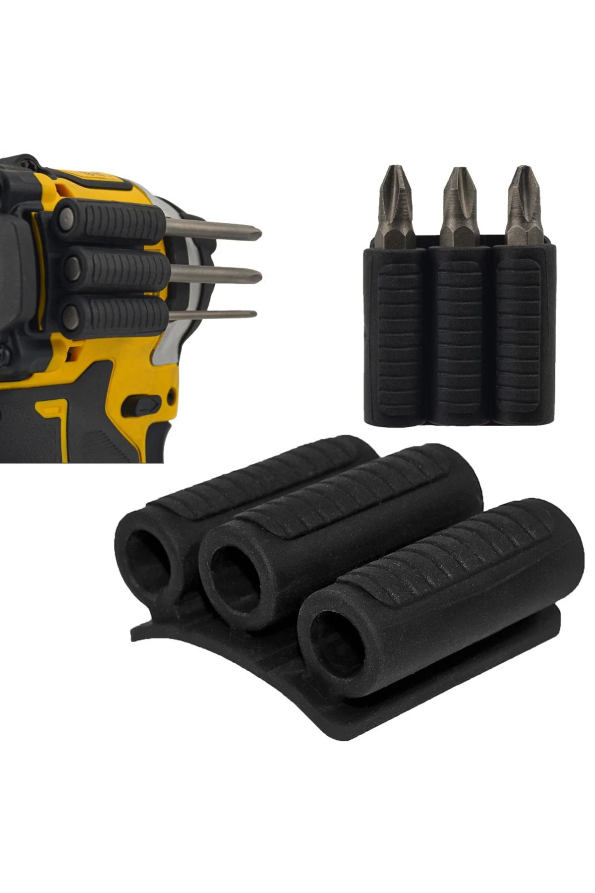 Choice-Drill Add-on Quick Change Bits Holders Mount Attachment Driver Bits Side Holder of Power Drill Or... 4