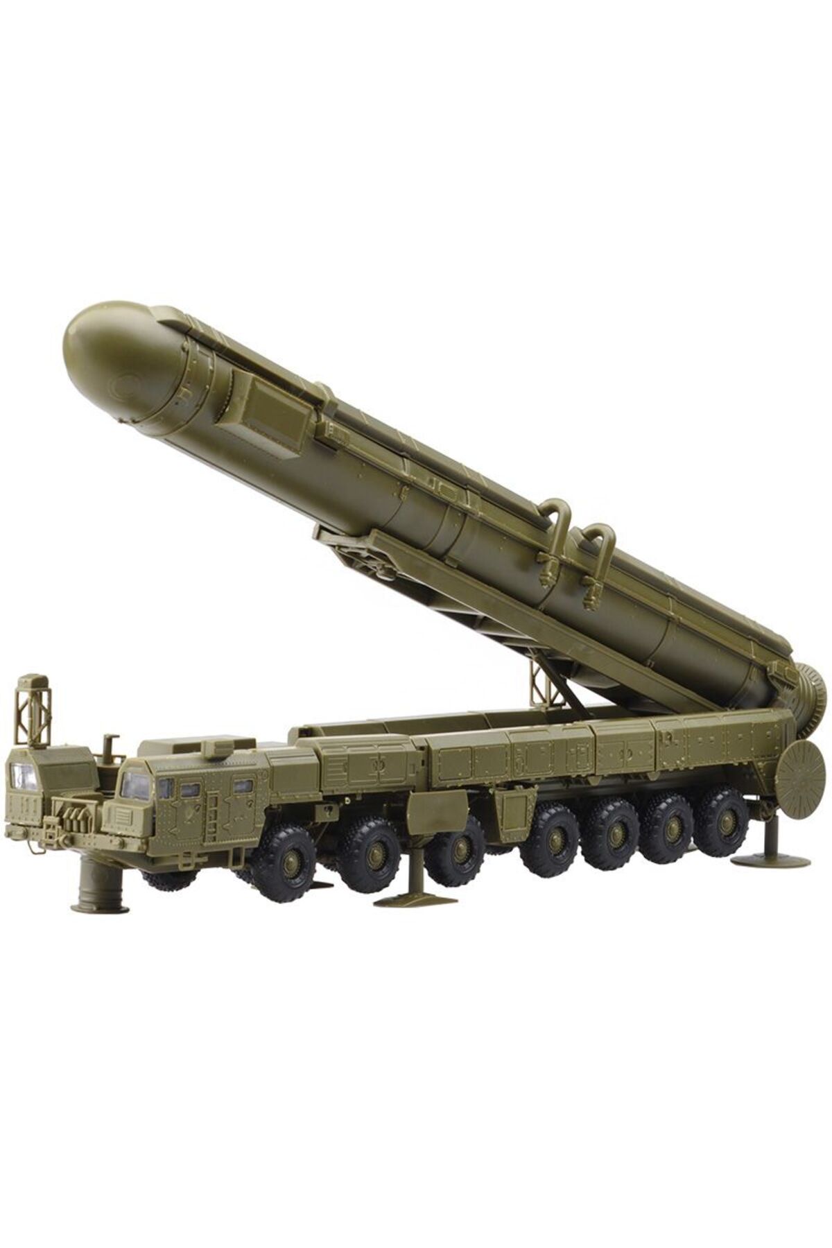 ۱/۷۲ روسیه راکت پرتابگر موشک قاره‌پیمای RT-2PM 4D مونتاژ پلاستیکی پازل نظامی Mo…