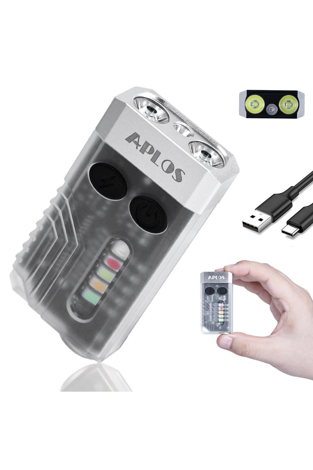 Choice-Lithium polymer Fixed focus S White APLOS L02 EDC Flashlight Keychain Light 1000 Lumens Portable Sup 1