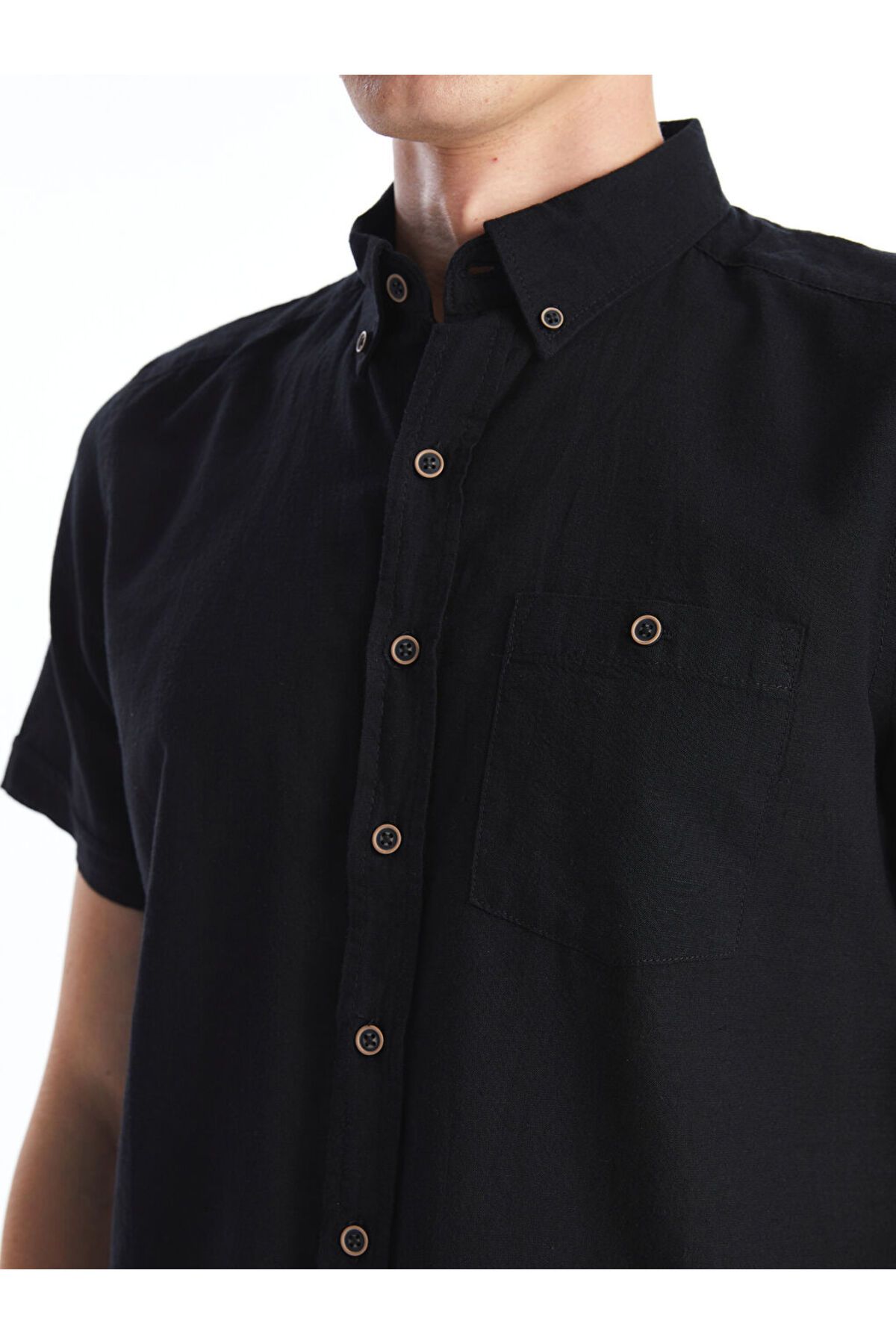 LC Waikiki-Create Your Style from Uzg Store |   Regular Fit Linen Blend Men's Shirt 4