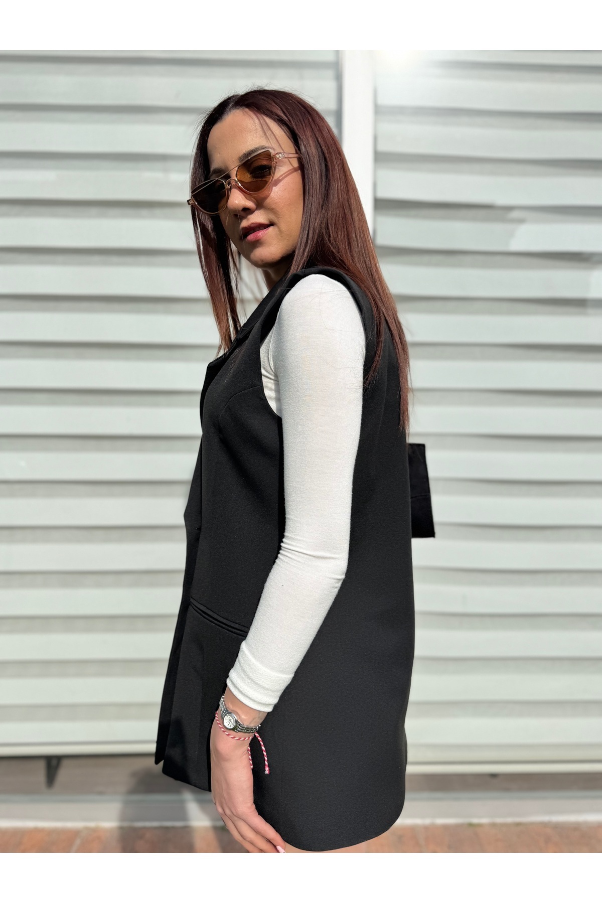 NİLS FASHİON-Premium Fabric Button Vest 1