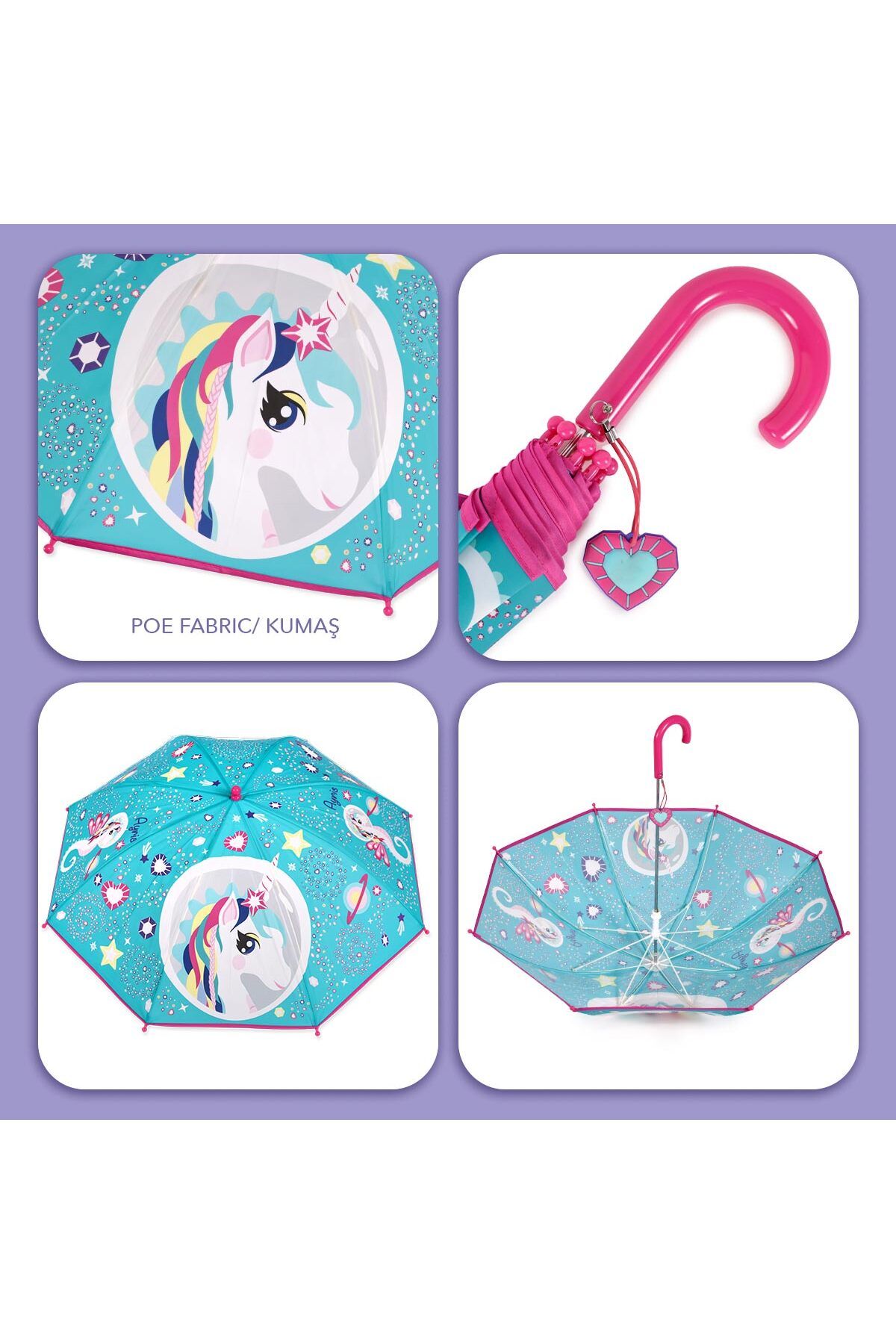 Milk & Moo-Milk&Moo Milkyway Ayris Umbrella for Children 8