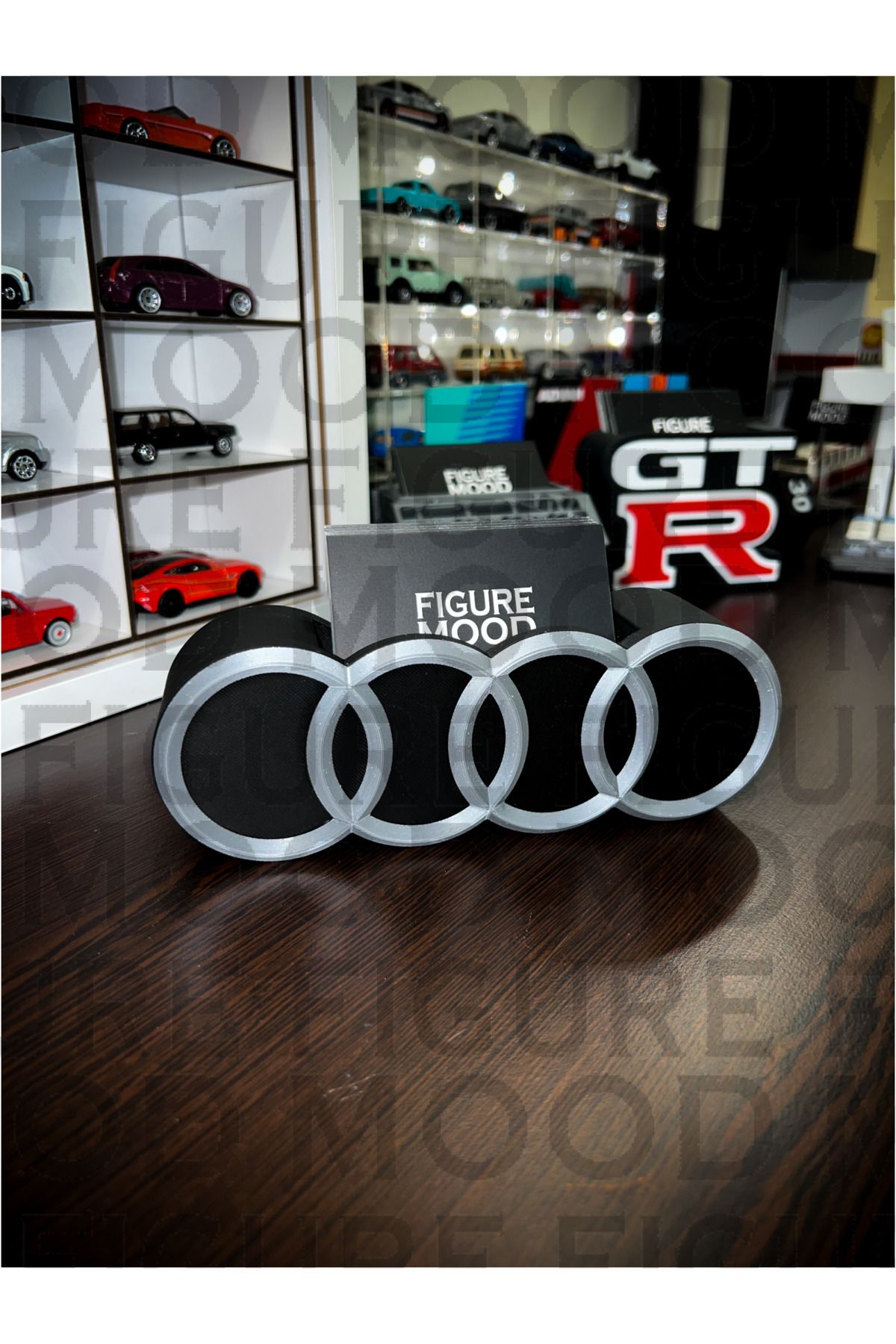 Figure Mood Audi Logolu Kartvizitlik Otomobil Tutkunlarına Hediye
