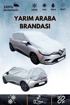 AutoEN Yarım Araba Brandası Güneş koruyucu-Kar Buz Önleyici- UV Korumalı