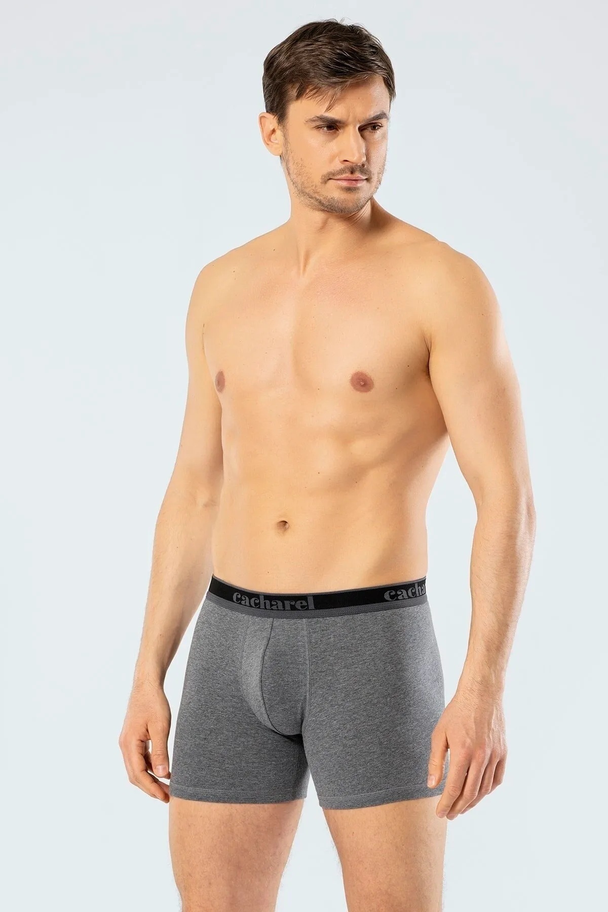 Cacharel-3Pcs Long Leg Lycra Boxer 95% Cotton 5% Elastane 2