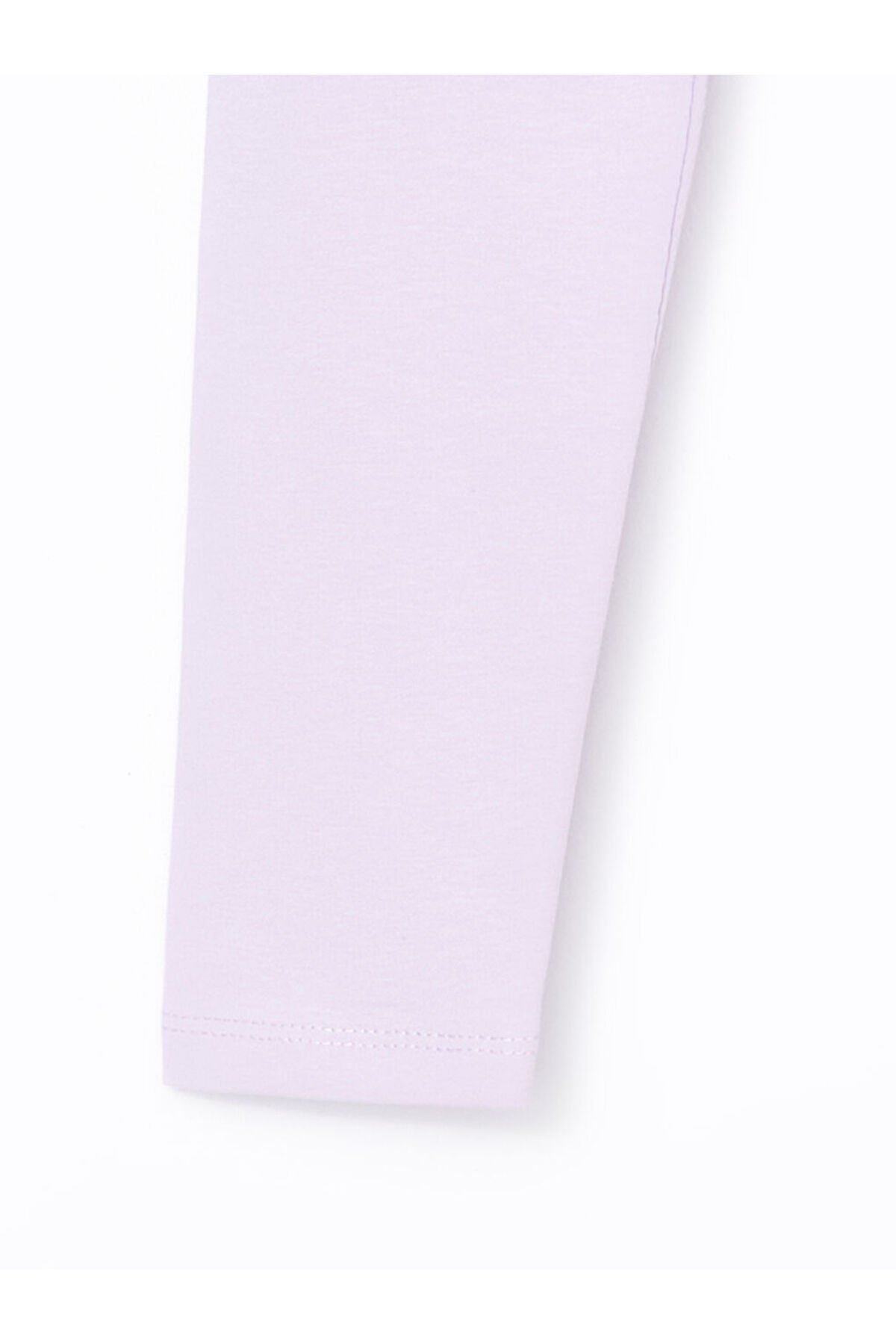 LC Waikiki Lila Beli Lastikli Kız Çocuk Tayt fotoğrafı 2 (önizleme)