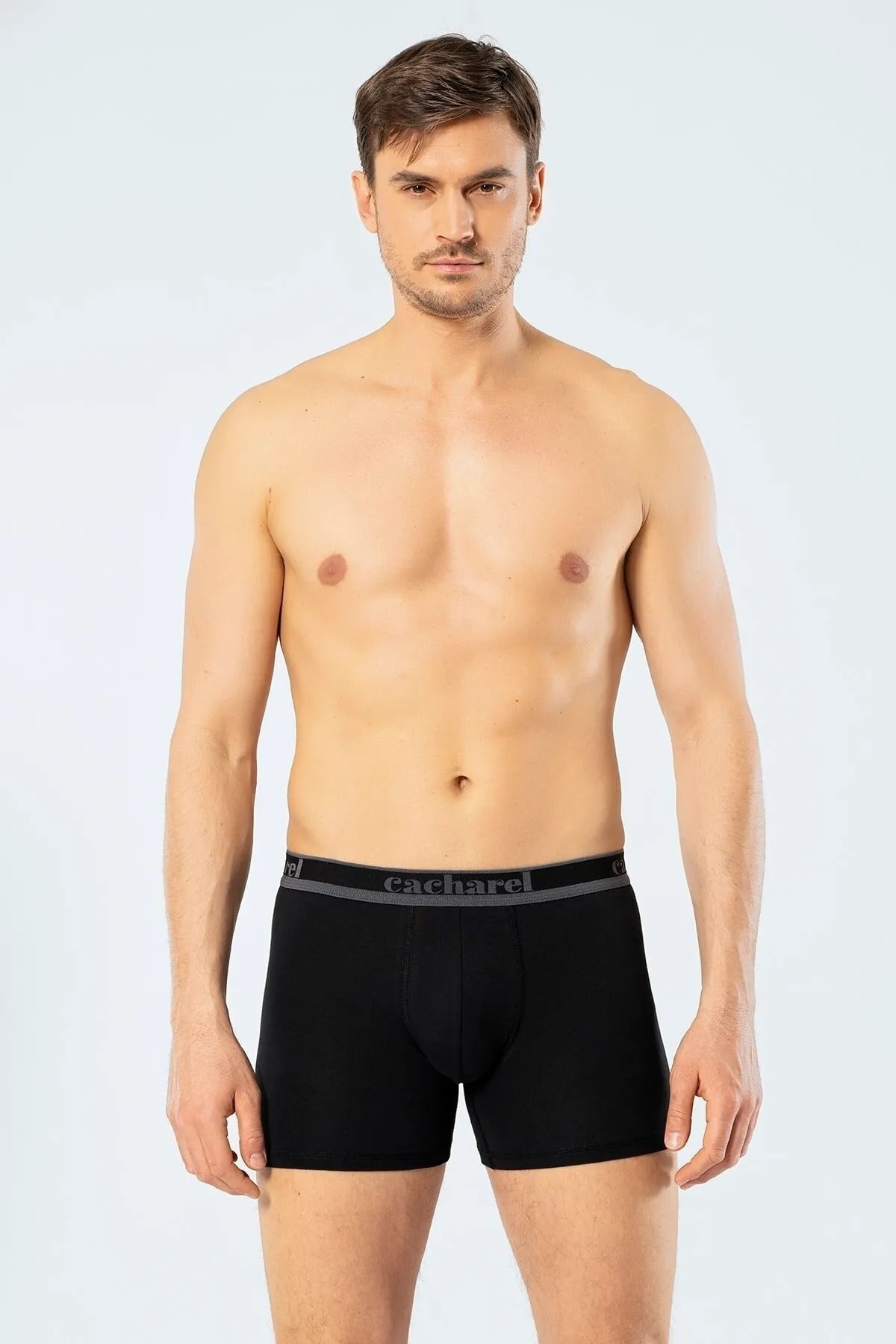 Cacharel-3Pcs Long Leg Lycra Boxer 95% Cotton 5% Elastane 4