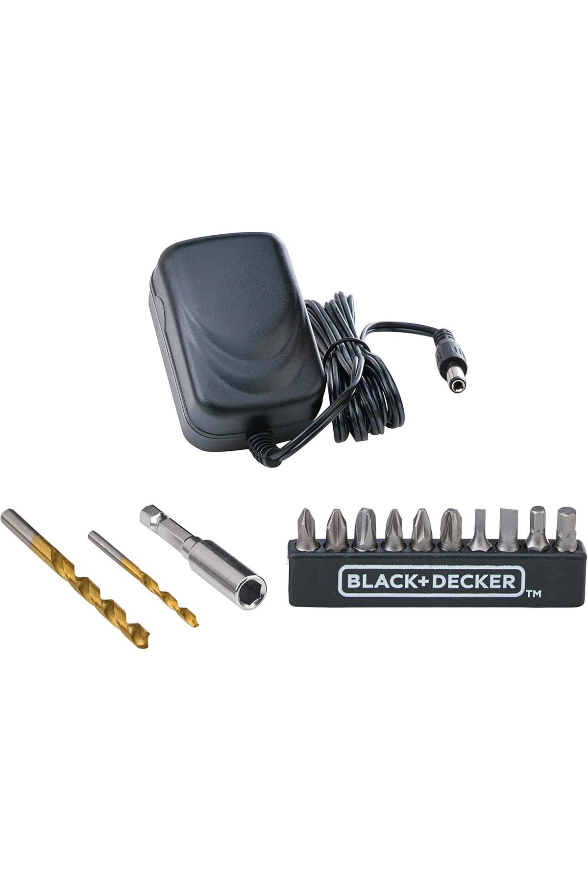 Black&Decker-Cordless Drill Driver with 13-Piece Bits Orange and Black LD12SP-B5 3