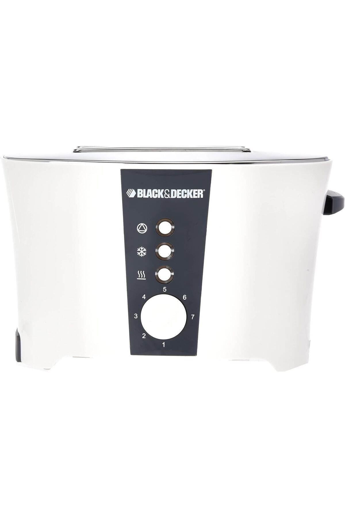 Black&Decker-800 Watt Toaster 2 Slice Browning Control with Frozen Reheat, Cancel Functions And Cool Touch White 3