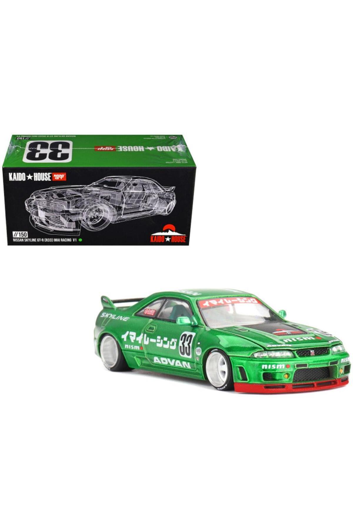 mini gt //150 Nissan Skyline GT-R (R33) Imai Racing V1 Model Araba