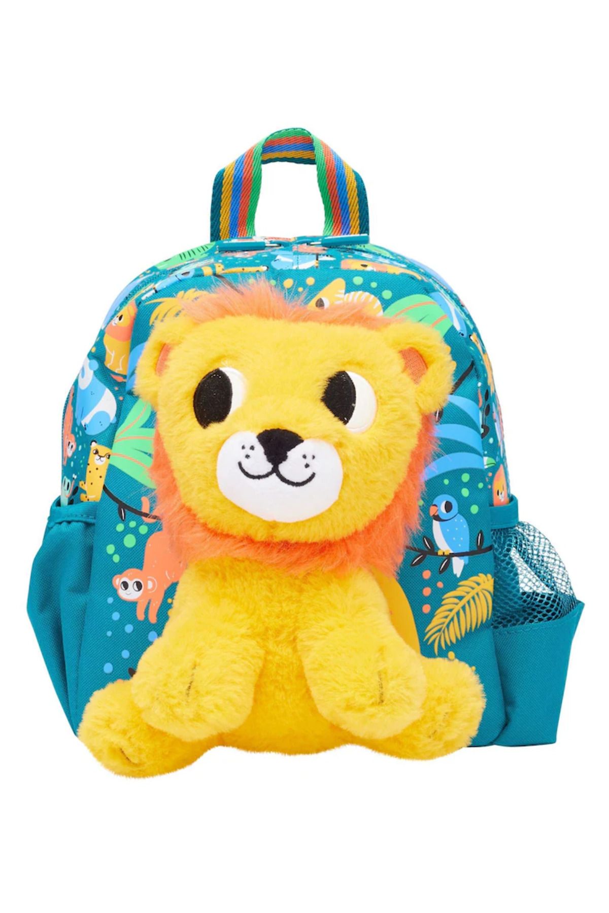 SMIGGLE Mavi- Smiggle Big Dreams Çıkarılabilir Peluş Oyuncaklı Minik Sırt Çantası