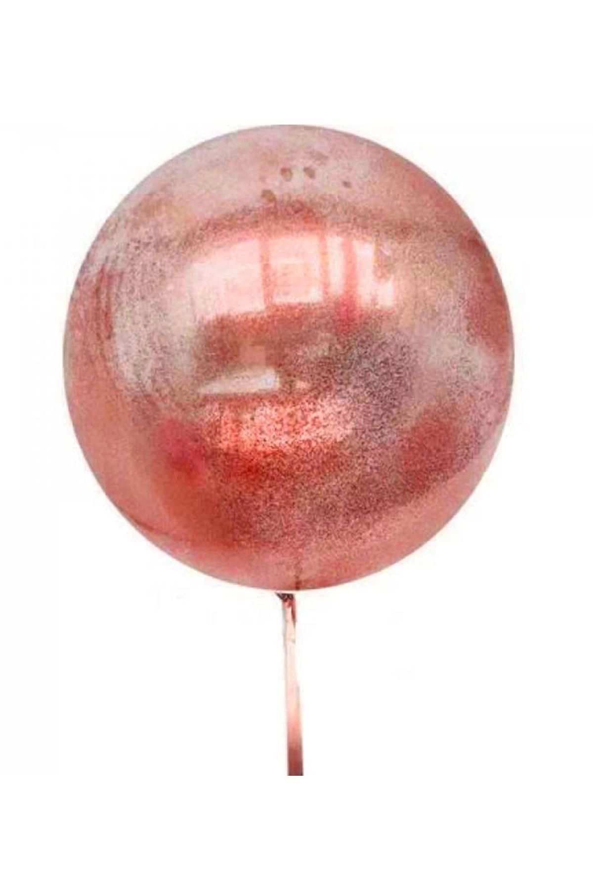 melfxxl eticaret melfxxl Kırmızı Simli Yulak Şeffaf Balon 24 İnç