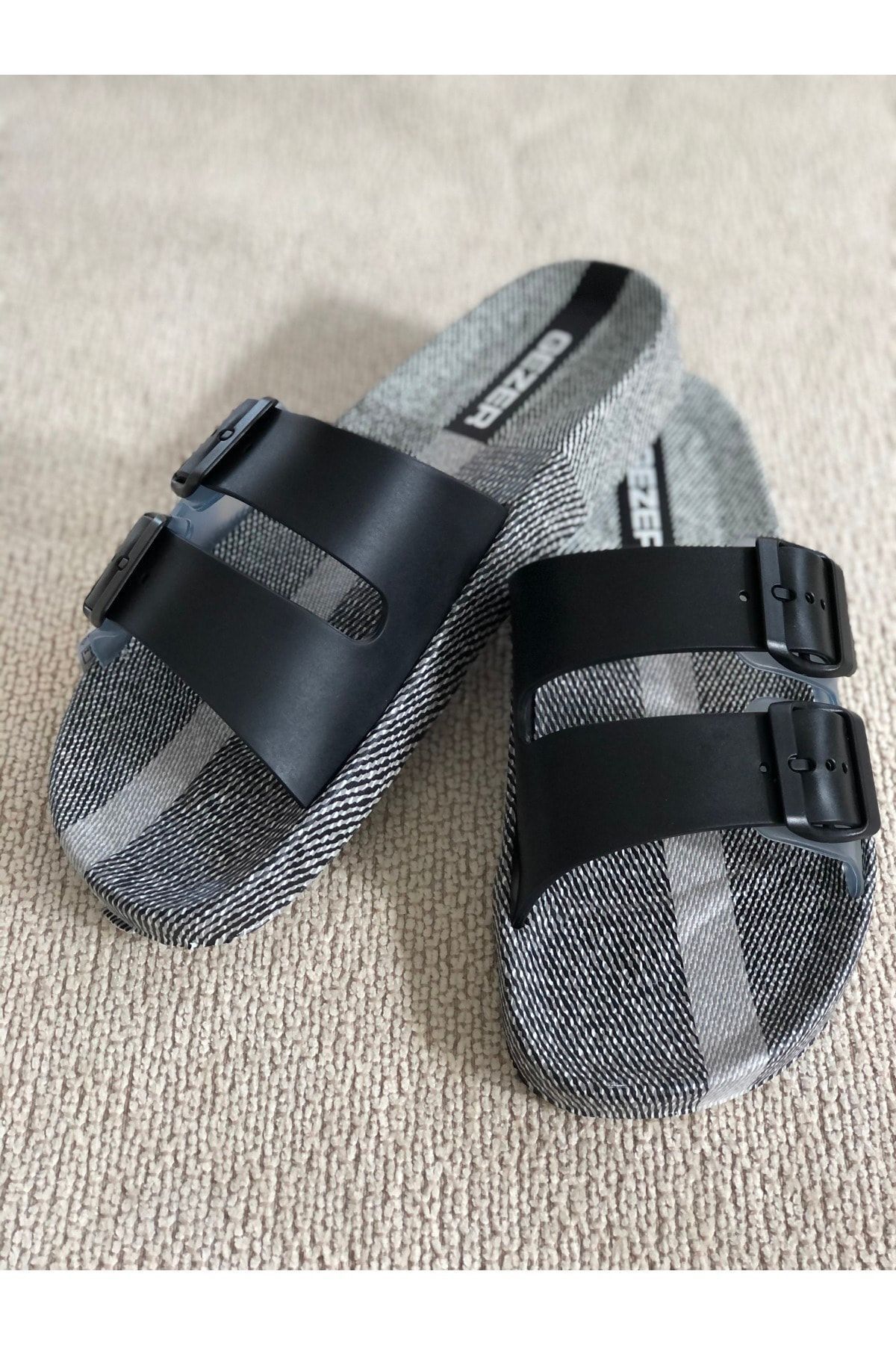GEZER-Non-Slip Sole Indoor Balcony Bathroom Garden Pool Beach Men's Slippers 3